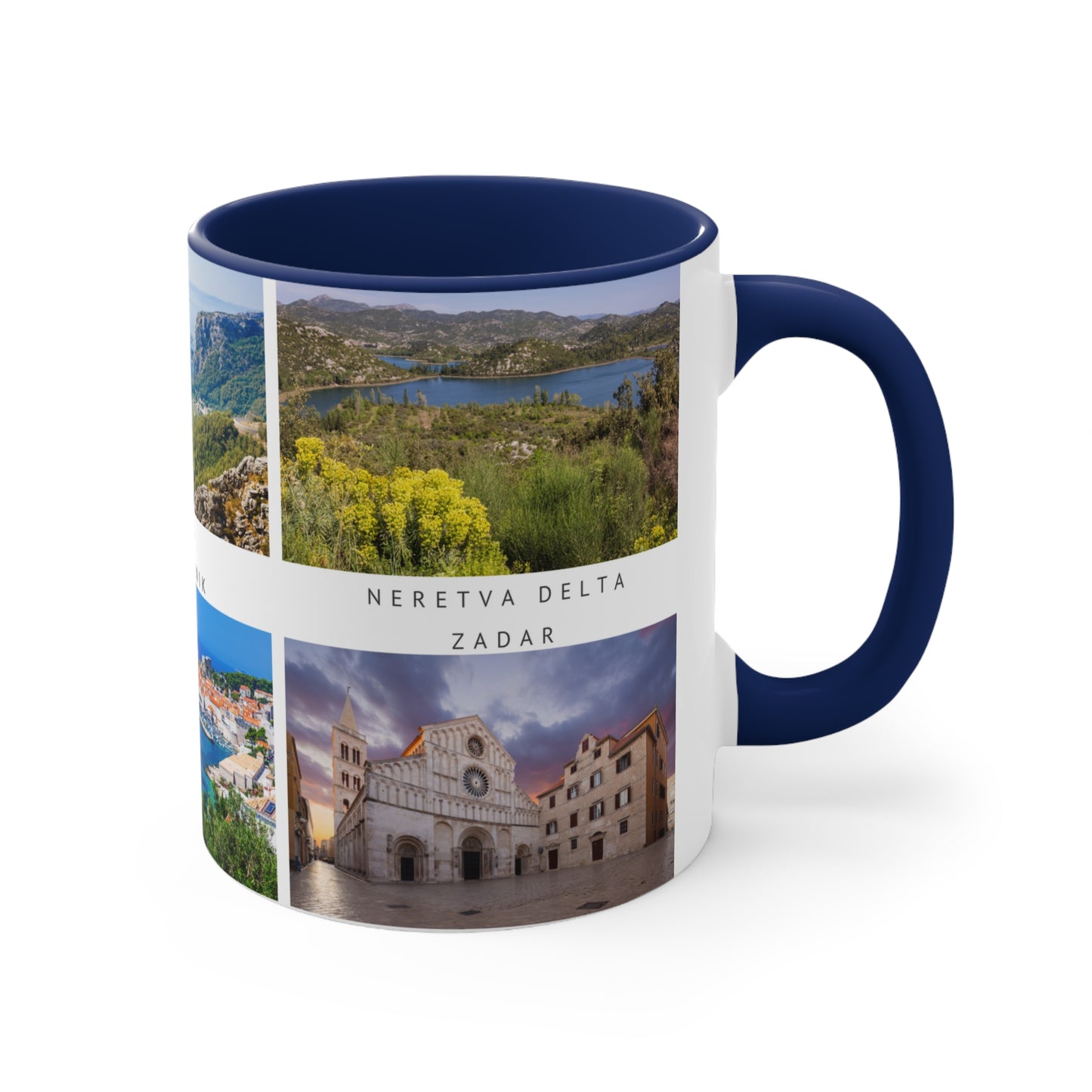 Croatia! This Travel Accent Coffee Mug is a part of a Travel Series for you to choose from. 11oz. Great as a gift or get one to enjoy yourself.