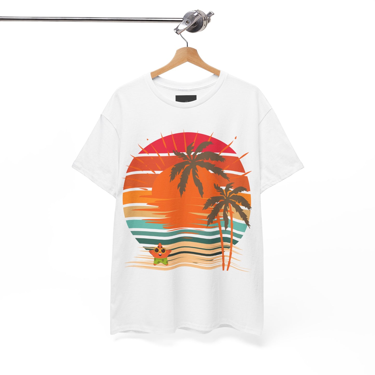 Sunset Beach Palm Trees Tee — Happy Starfish Design