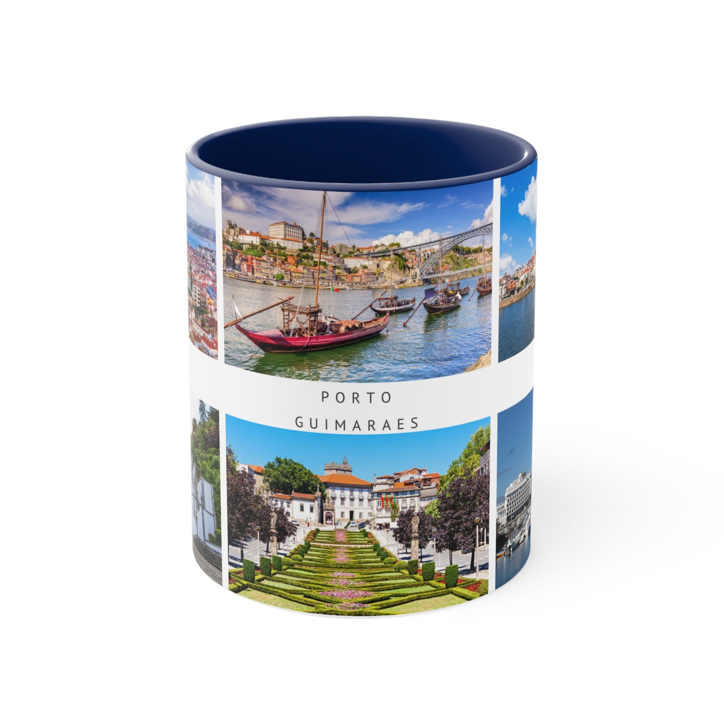 Portugal! This Travel Accent Coffee Mug is a part of a Travel Series for you to choose from. 11oz. Great as a gift or get one to enjoy yourself.