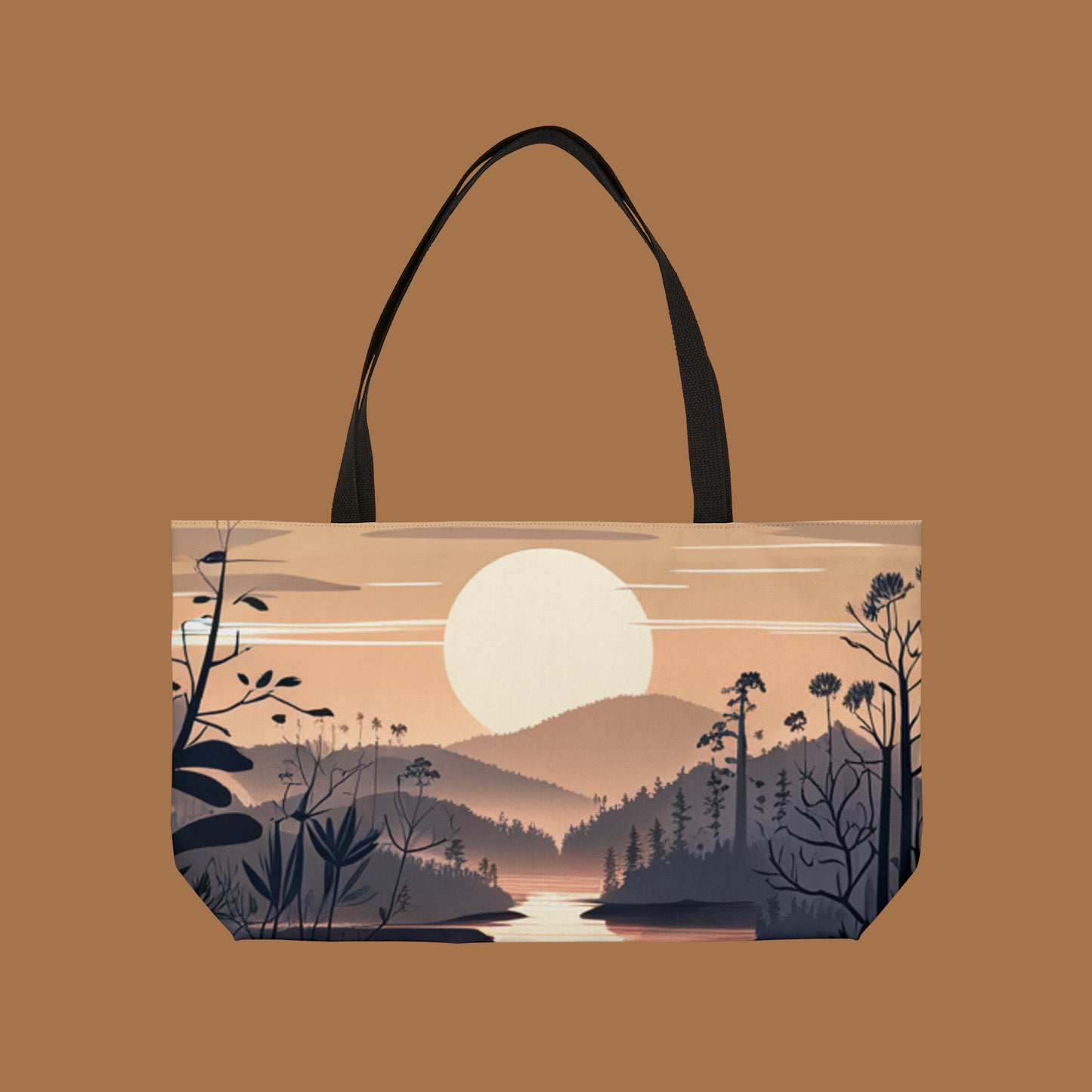 Peaceful nature setting on this Weekender Tote Bag.