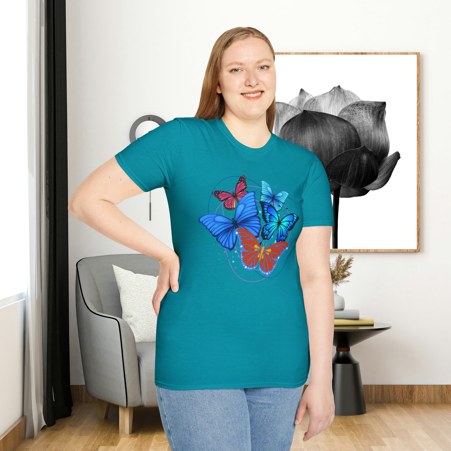 Butterflies are beautiful and fascinating! Over 17,500 recorded butterfly species. This Unisex Softstyle T-Shirt is for that butterfly lover.