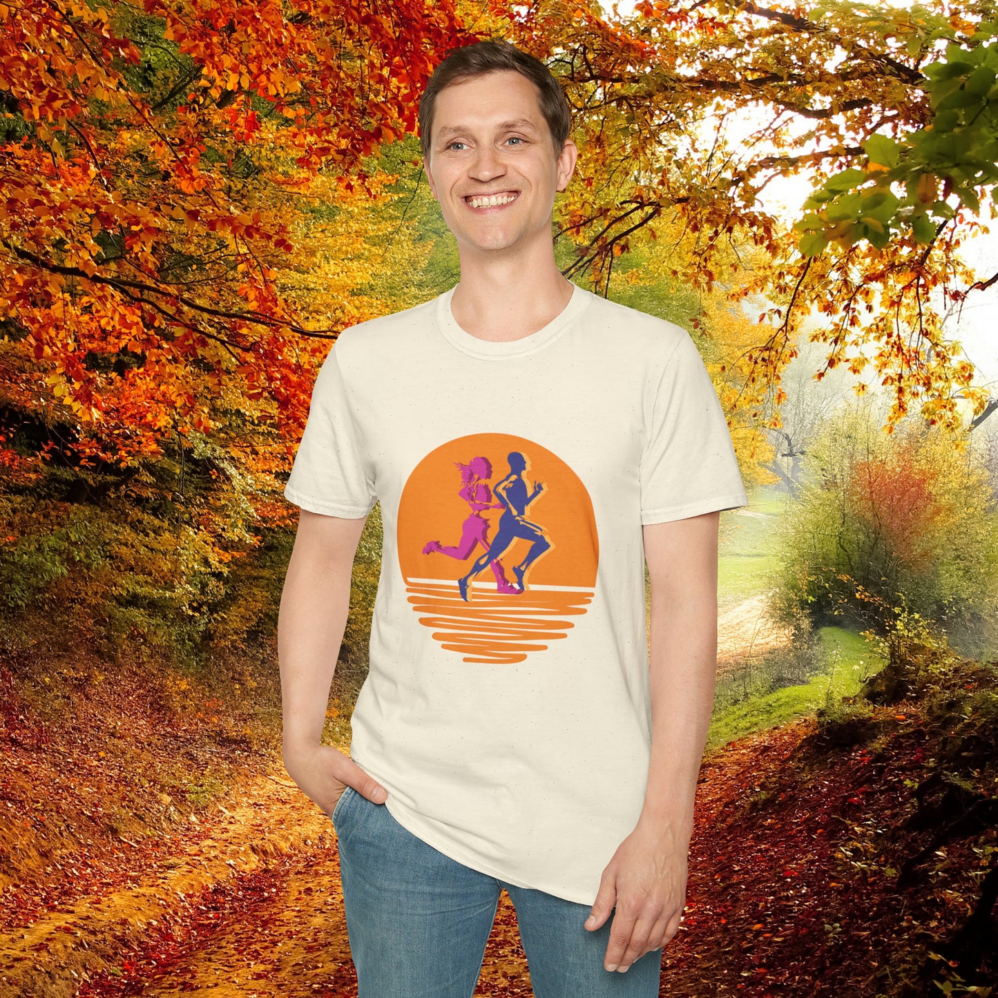 This vibrantly designed shirt for all those who love to run! This is a Unisex Softstyle T-Shirt.