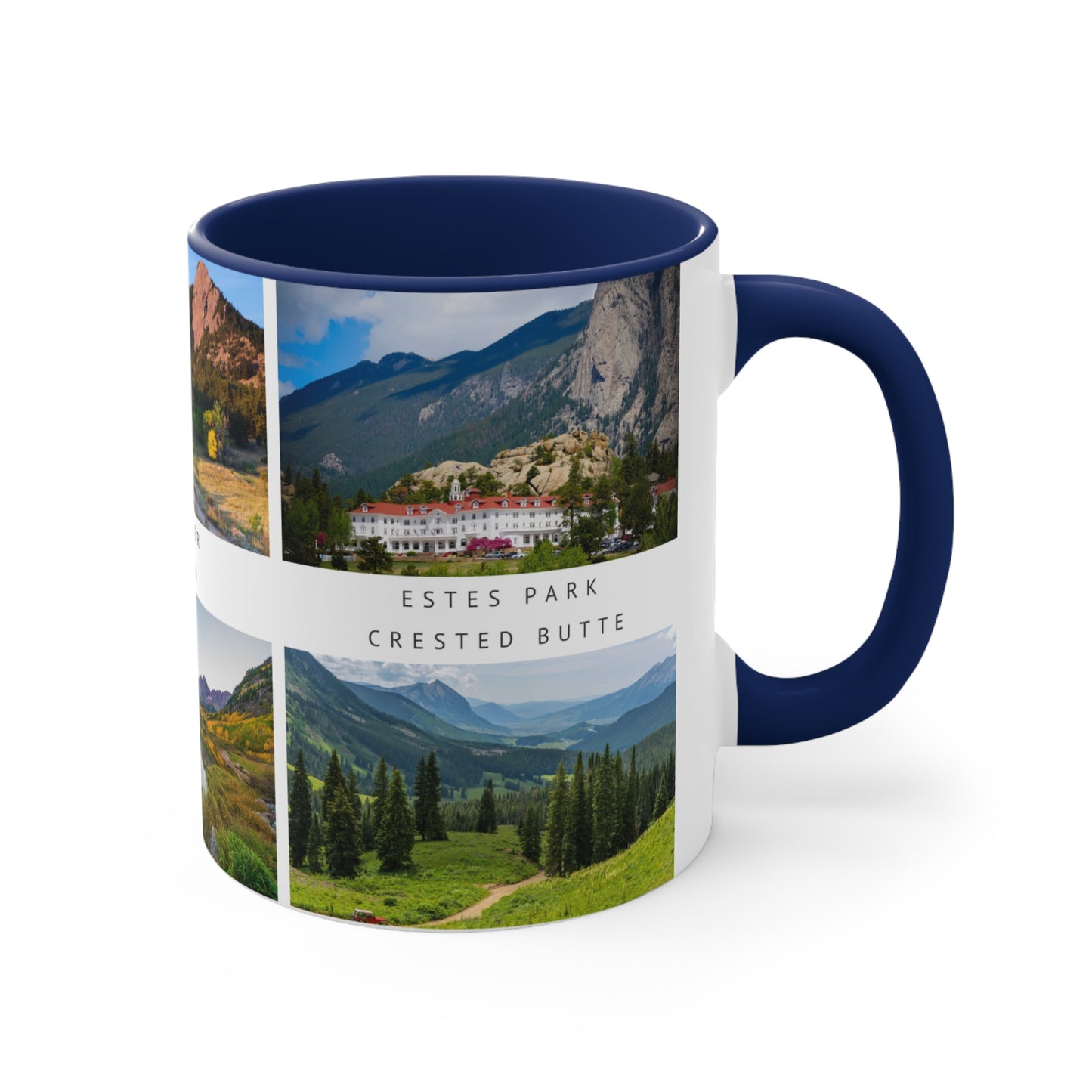 Lovely Colorado! This Travel Accent Coffee Mug is a part of a Travel Series for you to choose from. 11oz. Great as a gift or get one to enjoy yourself.