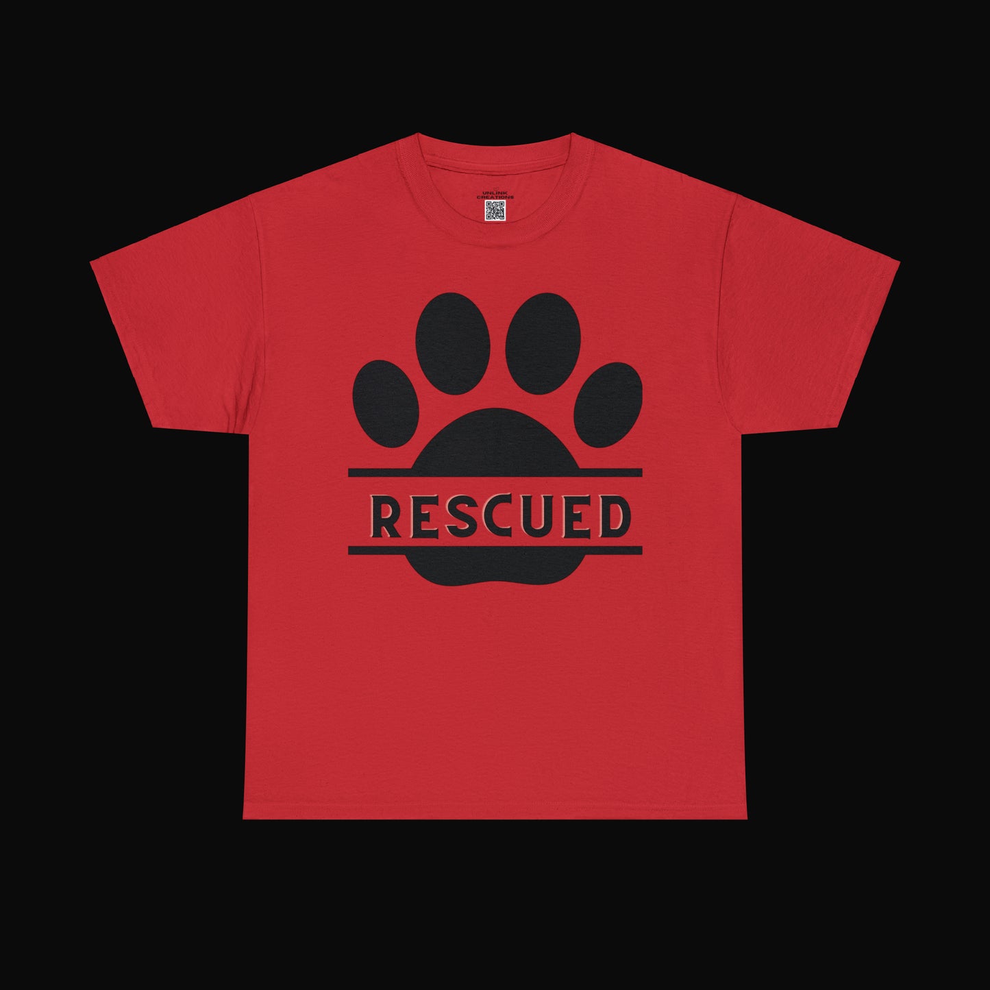 Rescue a furry friend and you will know unconditional love. This Unisex Heavy Cotton Tee is testament to what every dog or cat “rescuer” knows.