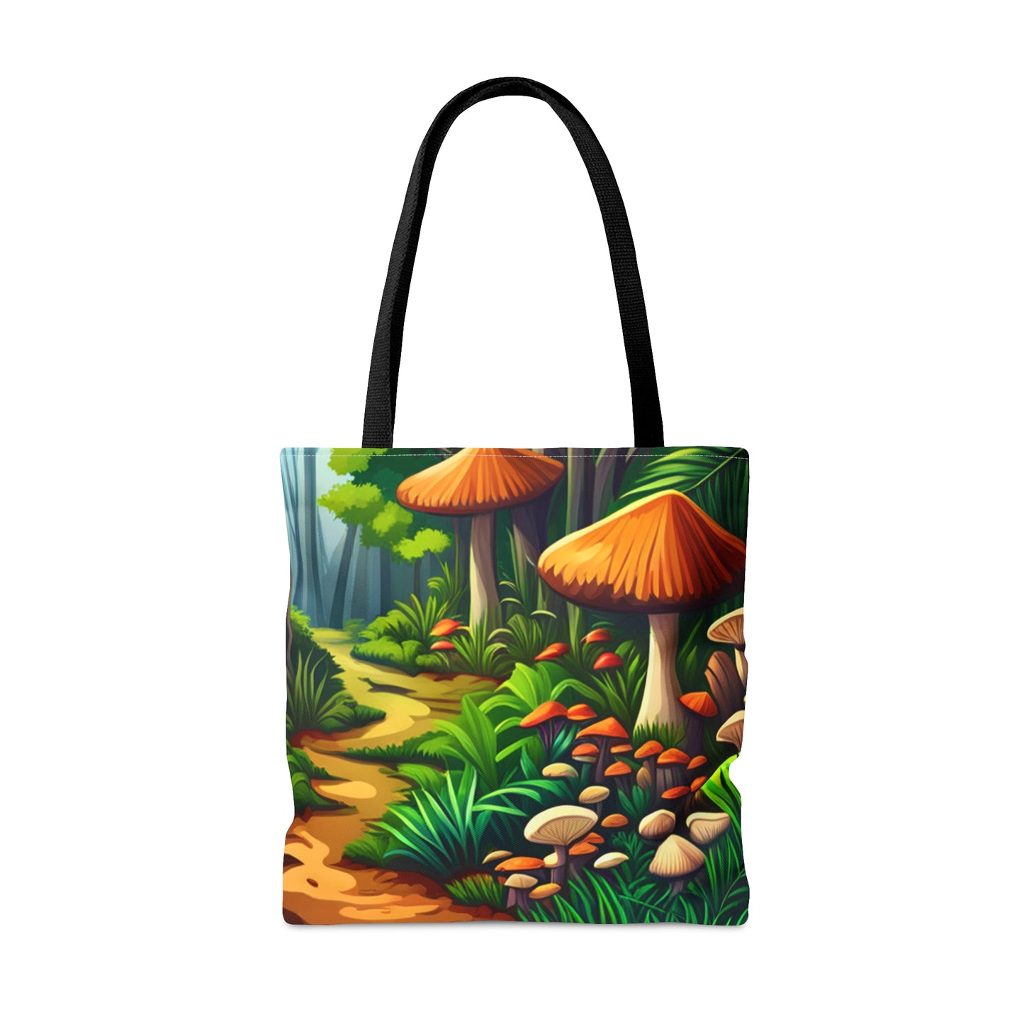 Colorful forest mushrooms Tote Bag in 3 sizes to meet your needs.