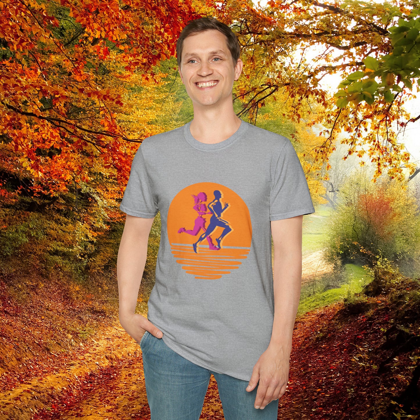 This vibrantly designed shirt for all those who love to run! This is a Unisex Softstyle T-Shirt.