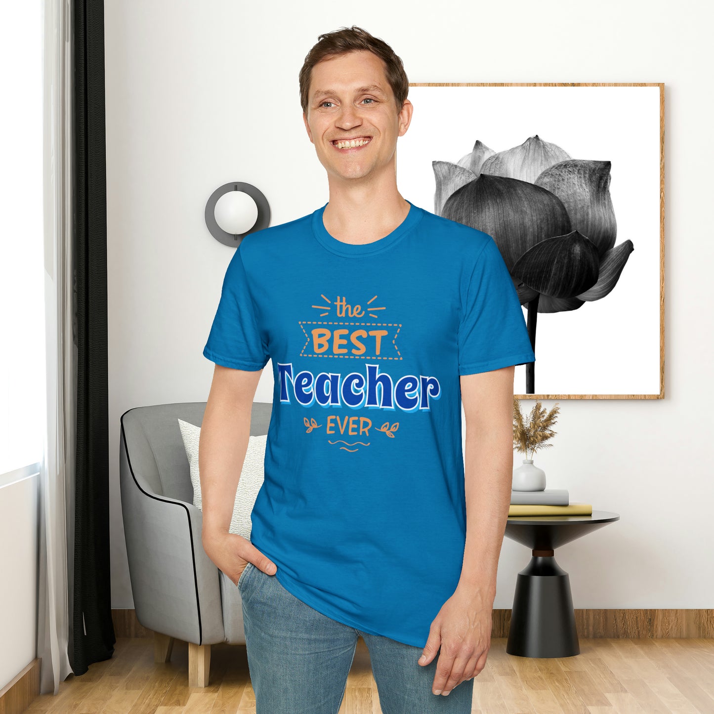 Celebrate and recognize “the best Teacher ever” with this Unisex Softstyle T-Shirt design. Great teachers make a tremendous positive difference in our society!