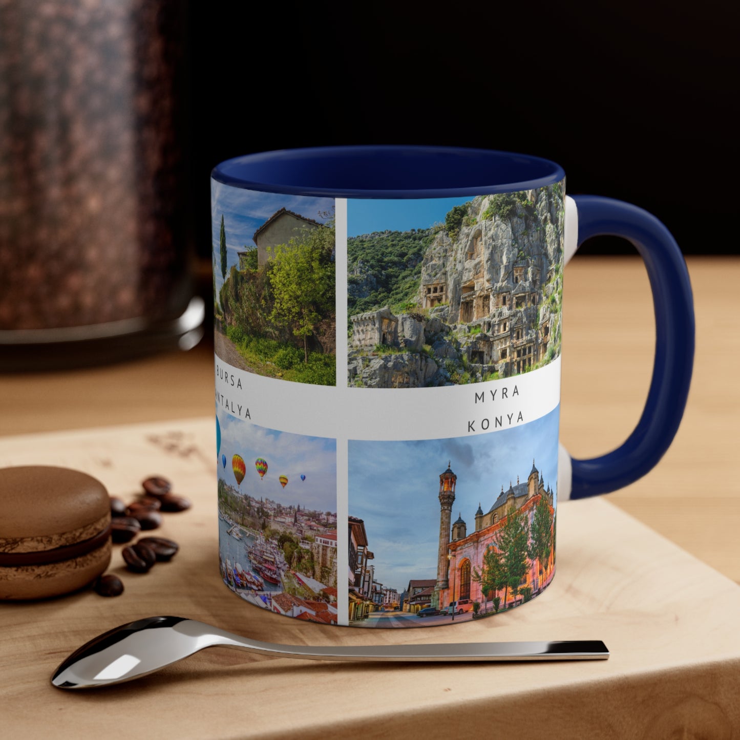 Turkey! This Travel Accent Coffee Mug is a part of a Travel Series for you to choose from. 11oz. Great as a gift or get one to enjoy yourself.