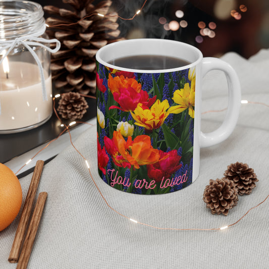 Motivational “You are loved” Mug perfect for those people who are loved, a great way to share this wonderful reminder to a friend, family member, colleague or yourself.