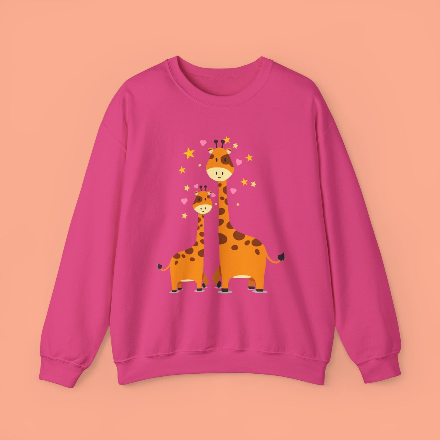 Love giraffes? Here’s the sweatshirt for you, celebrating adorable mama and baby giraffe love! Give the gift of this Unisex Heavy Blend™ Crewneck Sweatshirt or get one for yourself.