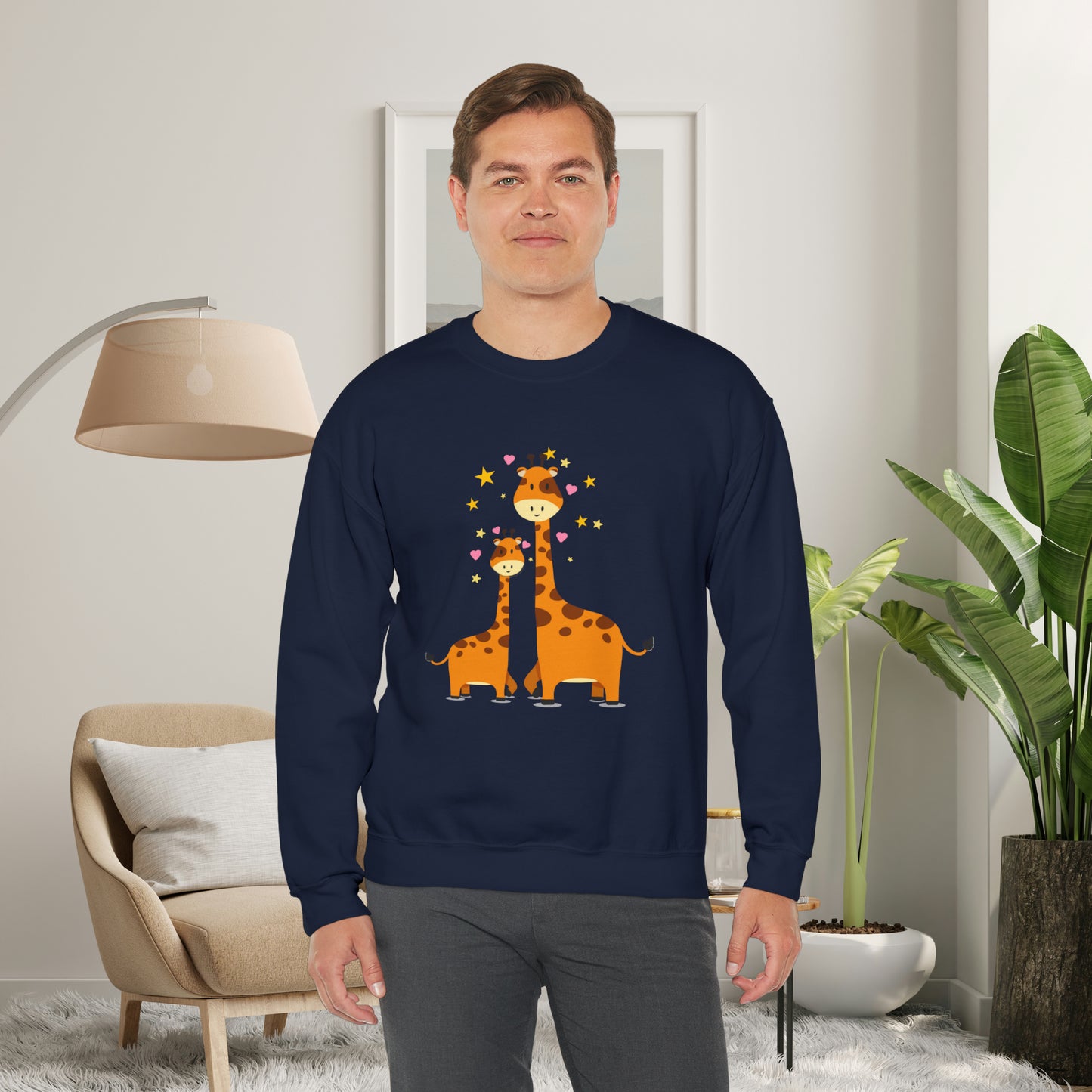 Love giraffes? Here’s the sweatshirt for you, celebrating adorable mama and baby giraffe love! Give the gift of this Unisex Heavy Blend™ Crewneck Sweatshirt or get one for yourself.
