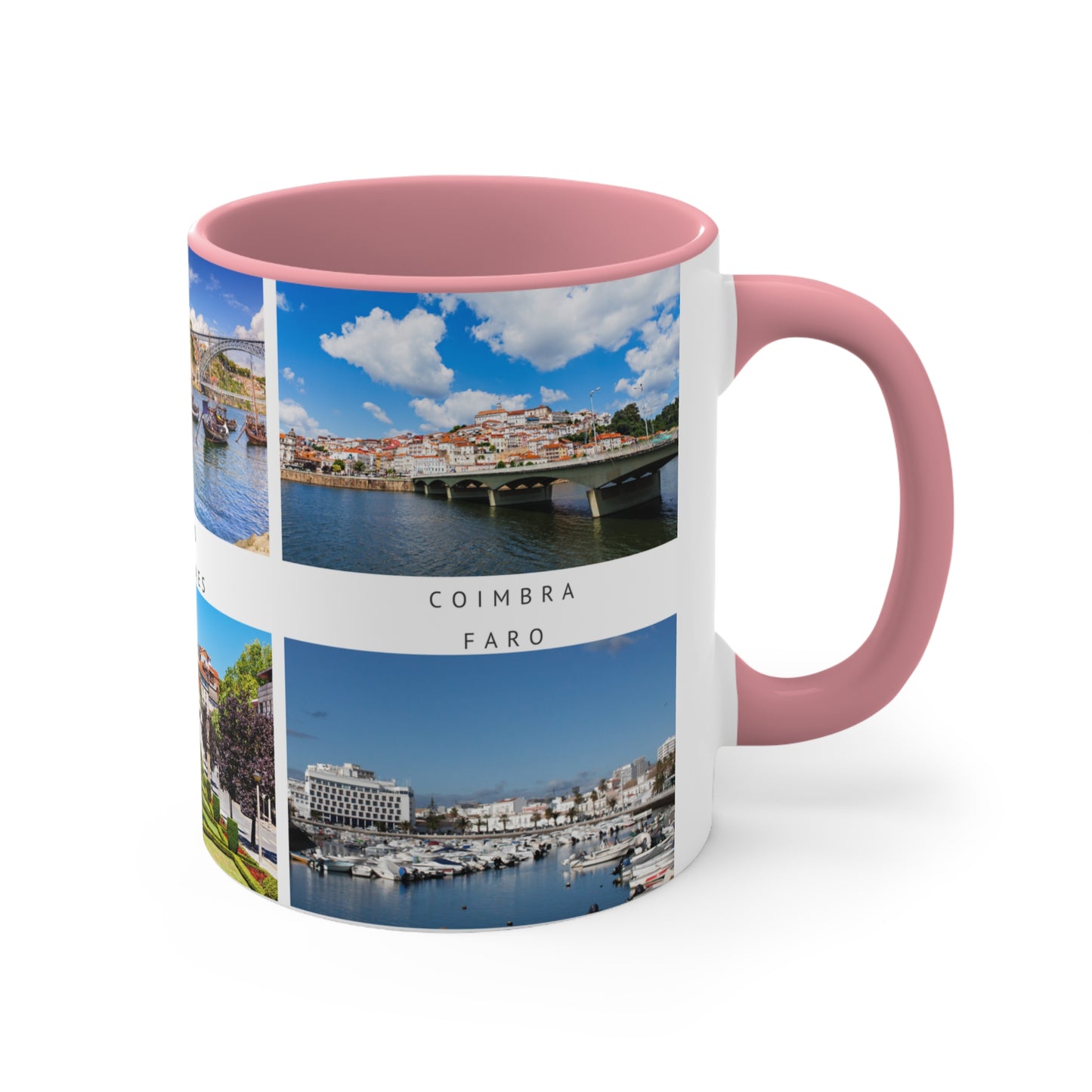 Portugal! This Travel Accent Coffee Mug is a part of a Travel Series for you to choose from. 11oz. Great as a gift or get one to enjoy yourself.