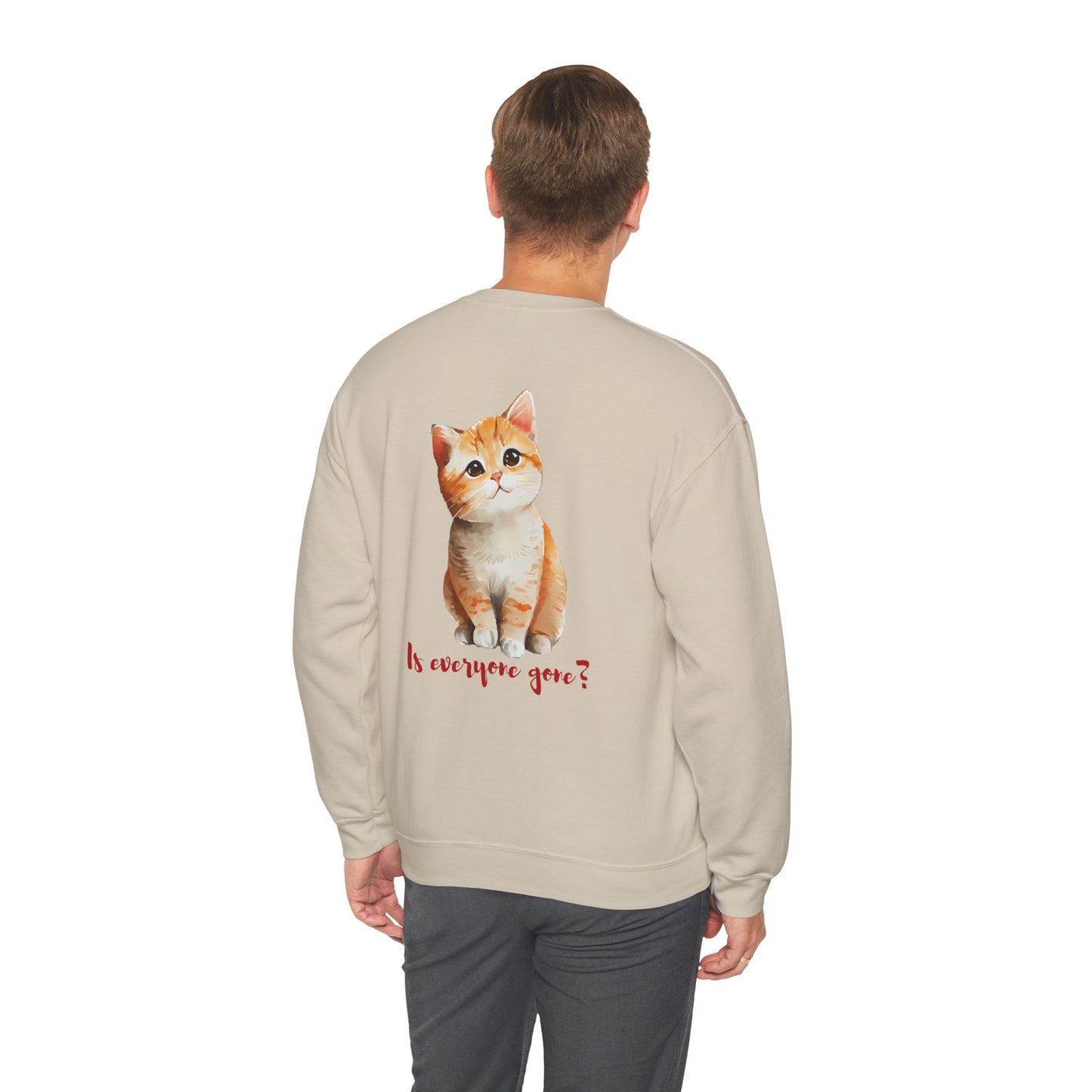 Cat Lover Unisex Sweatshirt - 'Is everyone gone?'