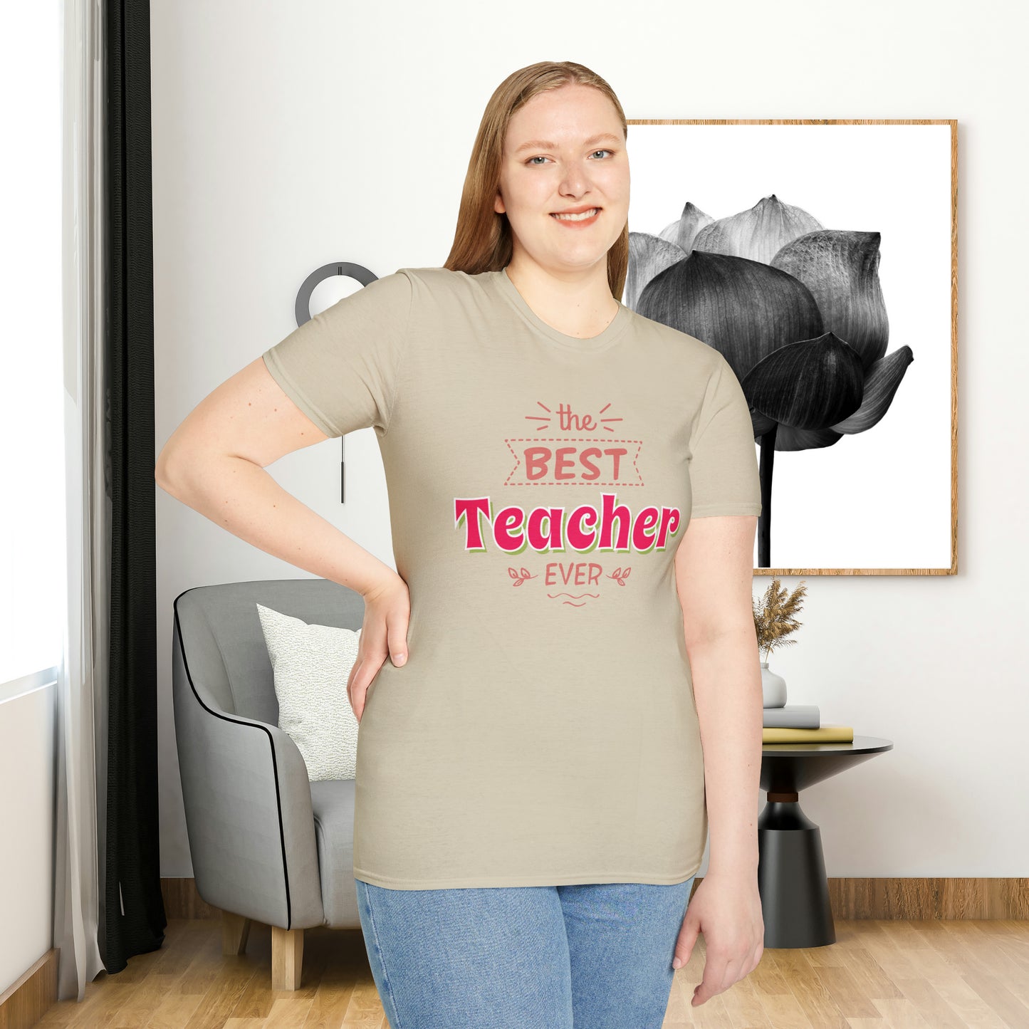 Celebrate and recognize “the best Teacher ever” with this Unisex Softstyle T-Shirt design. Great teachers make a tremendous positive difference in our society!