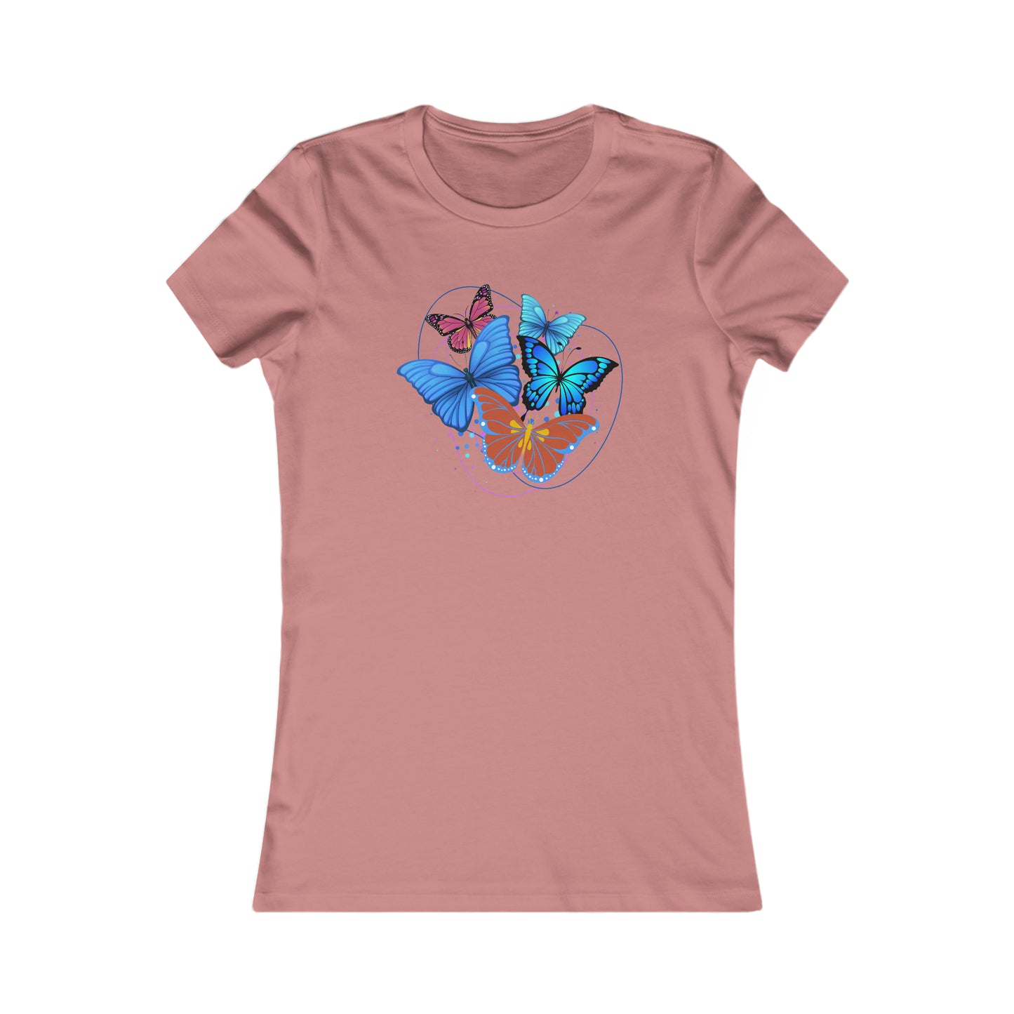 Butterflies rule on this wonderfully designed Women's Favorite Tee. Slim fit so please check the size table.