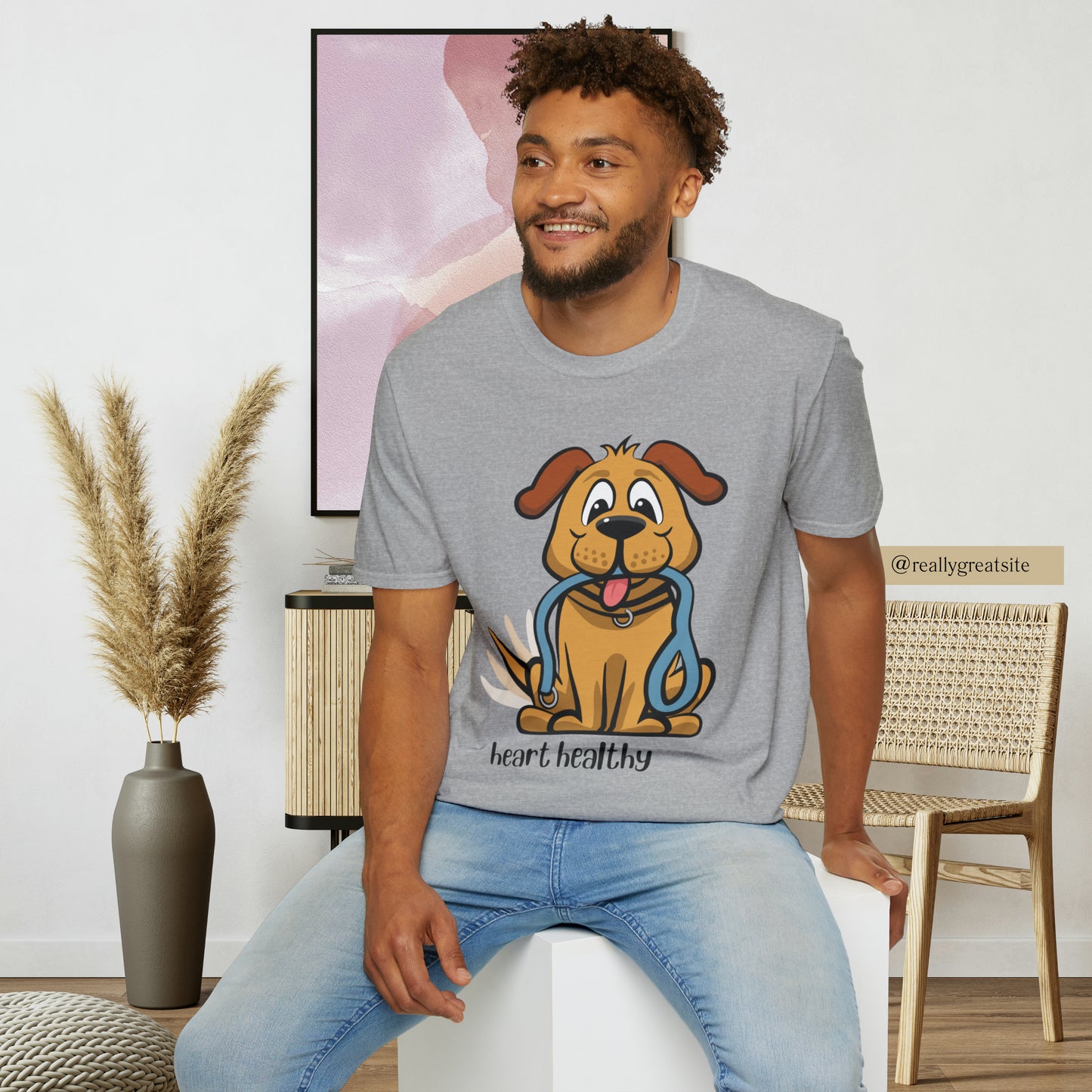 One of the perks of having a furry kid is a stronger ticker! Enjoy this Unisex Softstyle T-Shirt. Great as a gift or get one for yourself.