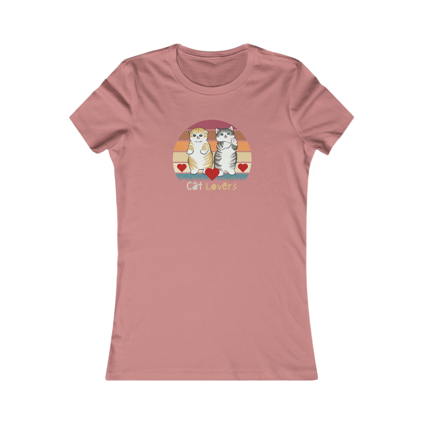 Retro style designed for "cat lovers” at the center of this Women's Favorite Tee design. Slim fit so please check the size table.