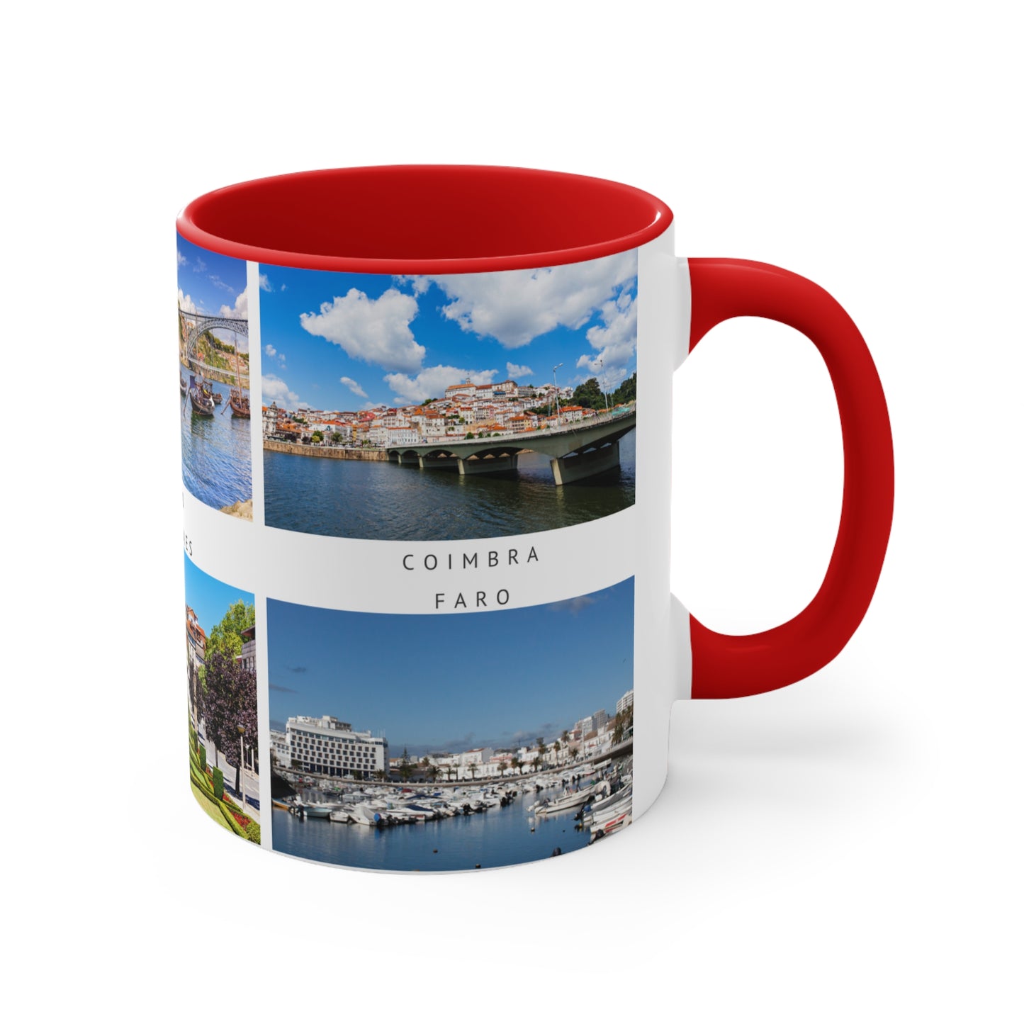 Portugal! This Travel Accent Coffee Mug is a part of a Travel Series for you to choose from. 11oz. Great as a gift or get one to enjoy yourself.