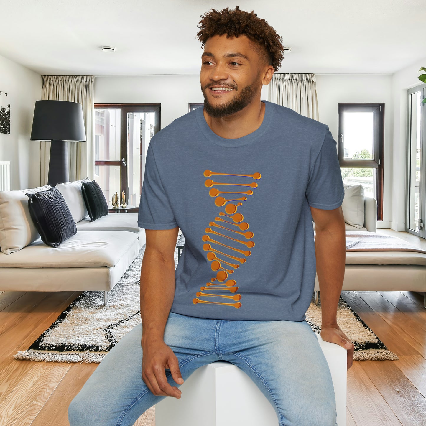 DNA inspired design Unisex Softstyle T-Shirt for you.