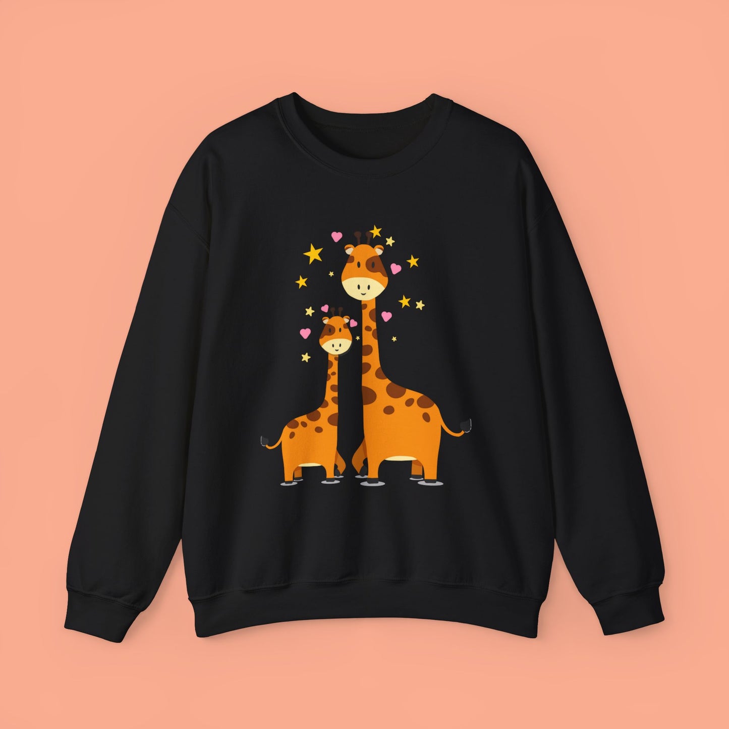 Love giraffes? Here’s the sweatshirt for you, celebrating adorable mama and baby giraffe love! Give the gift of this Unisex Heavy Blend™ Crewneck Sweatshirt or get one for yourself.