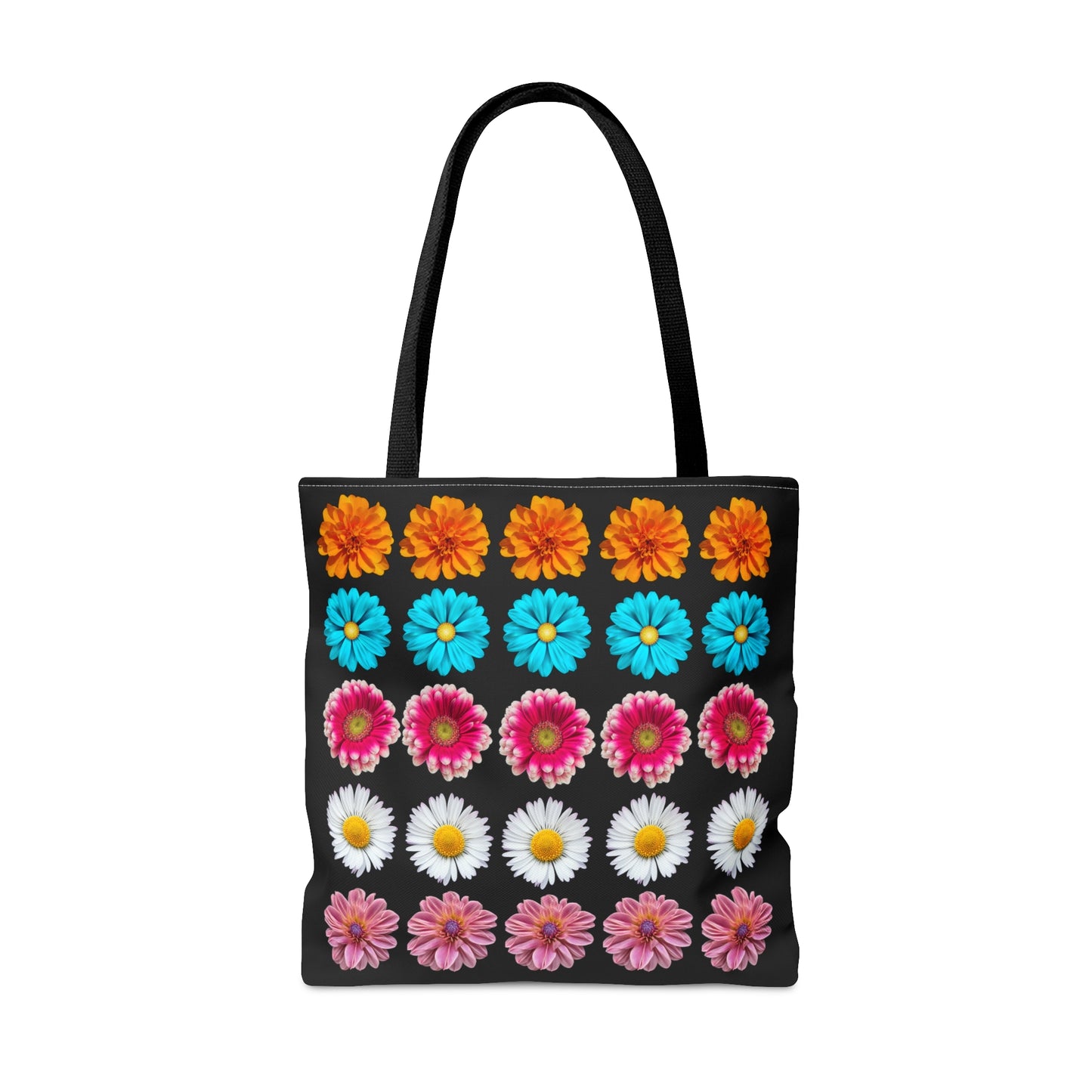 Beautiful flowers on both sides of this tote bag. Come in 3 sizes to meet your needs.