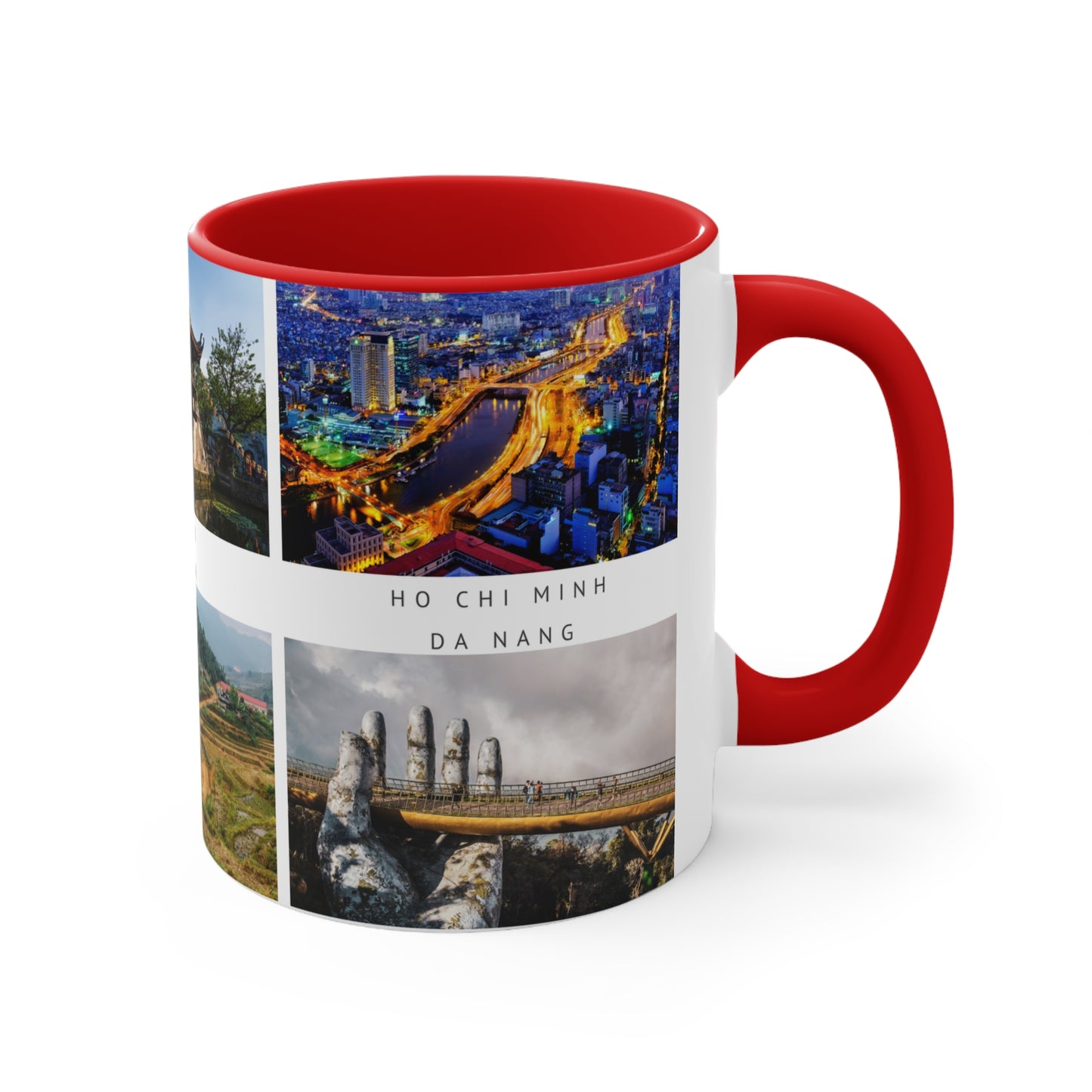 Vietnam! This Travel Accent Coffee Mug is a part of a Travel Series for you to choose from. 11oz. Great as a gift or get one to enjoy yourself.
