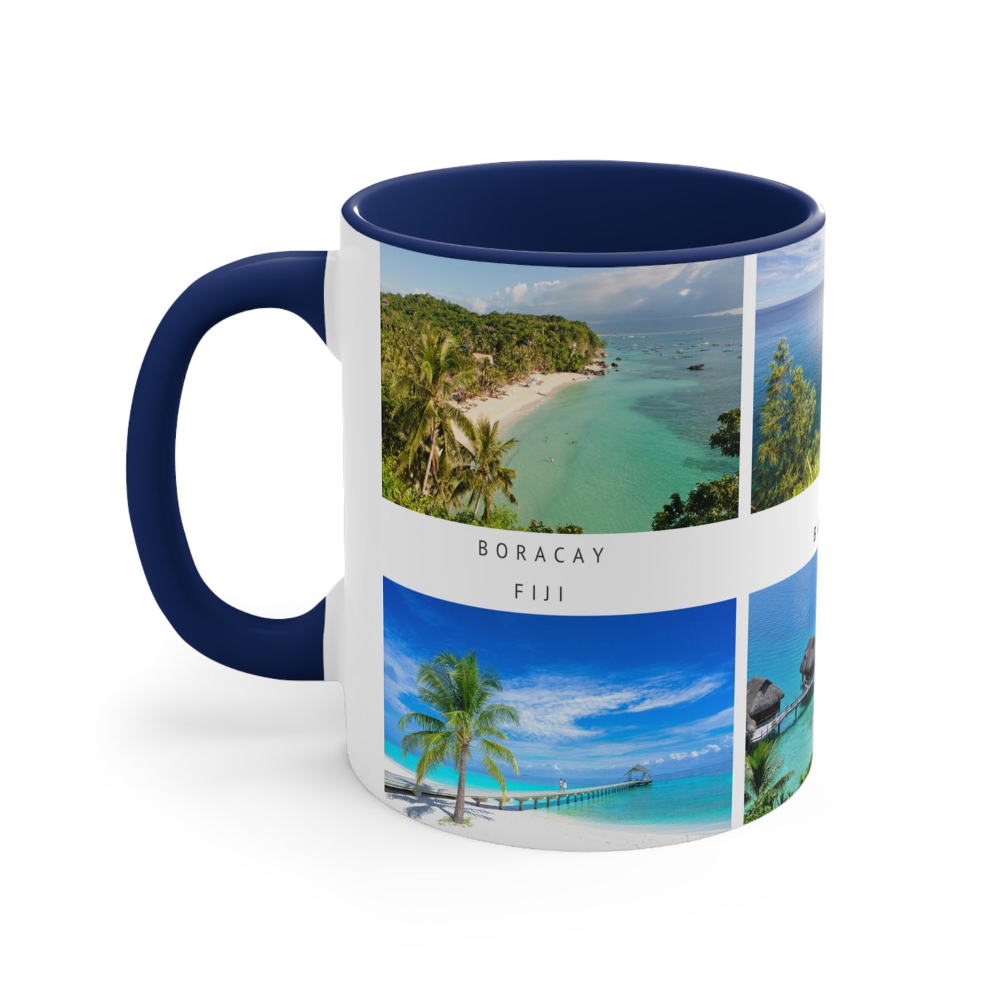 Love the beach? This Travel Accent Coffee Mug is a part of a Travel Series for you to choose from. 11oz. Great as a gift or get one to enjoy yourself.