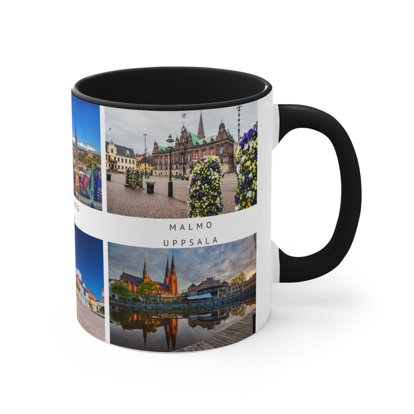Sweden! This Travel Accent Coffee Mug is a part of a Travel Series for you to choose from. 11oz. Great as a gift or get one to enjoy yourself.