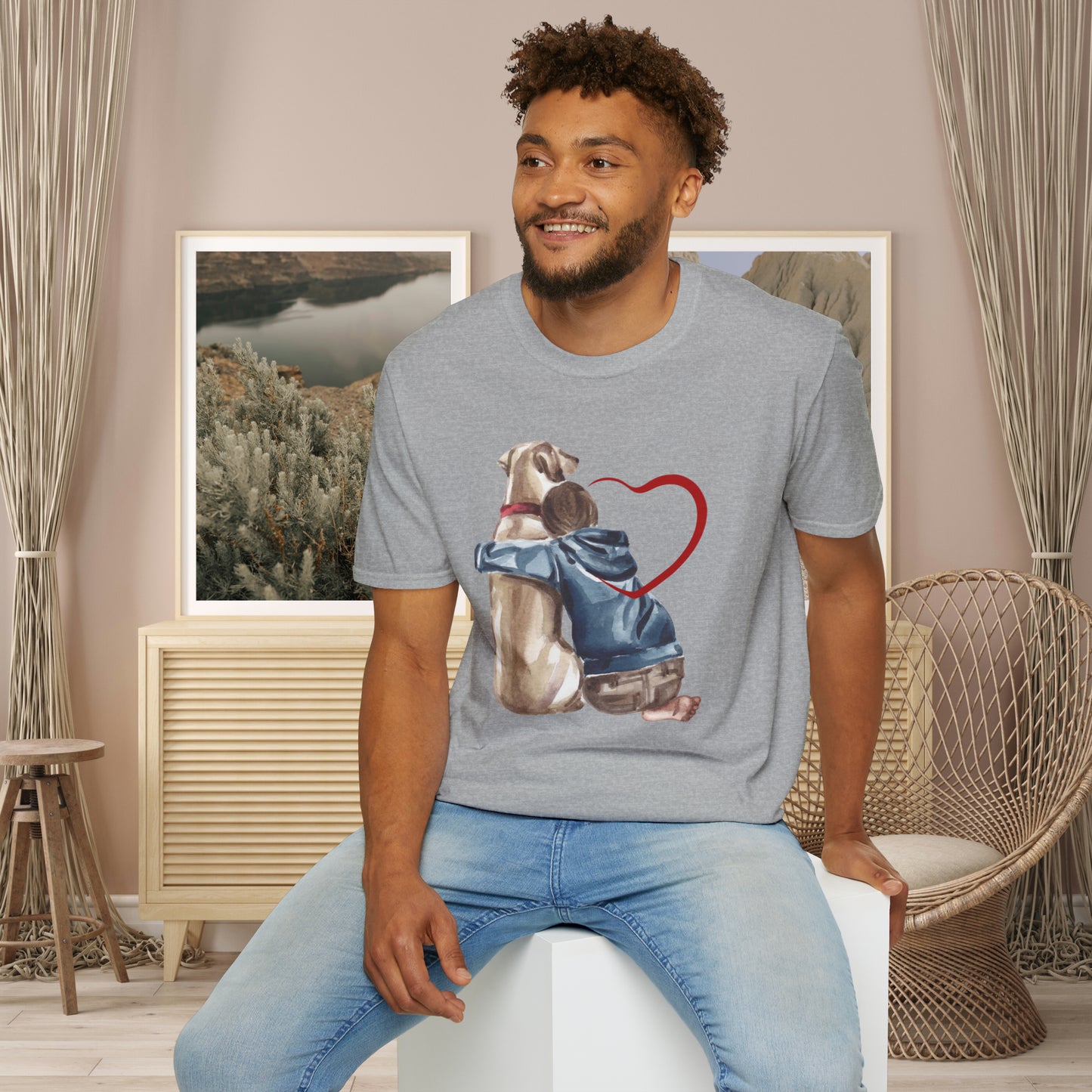 Unconditional love! This Tee celebrates the love we share with our furry friends! Unisex Softstyle T-Shirt is made for the dog lover in you.