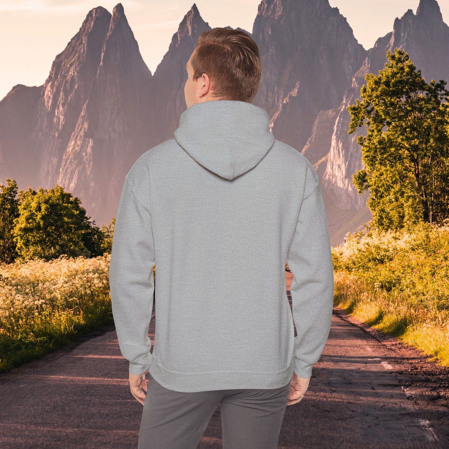 A nature walk with the doggies is so much fun! Enjoy this Unisex Heavy Blend™ Hooded Sweatshirt