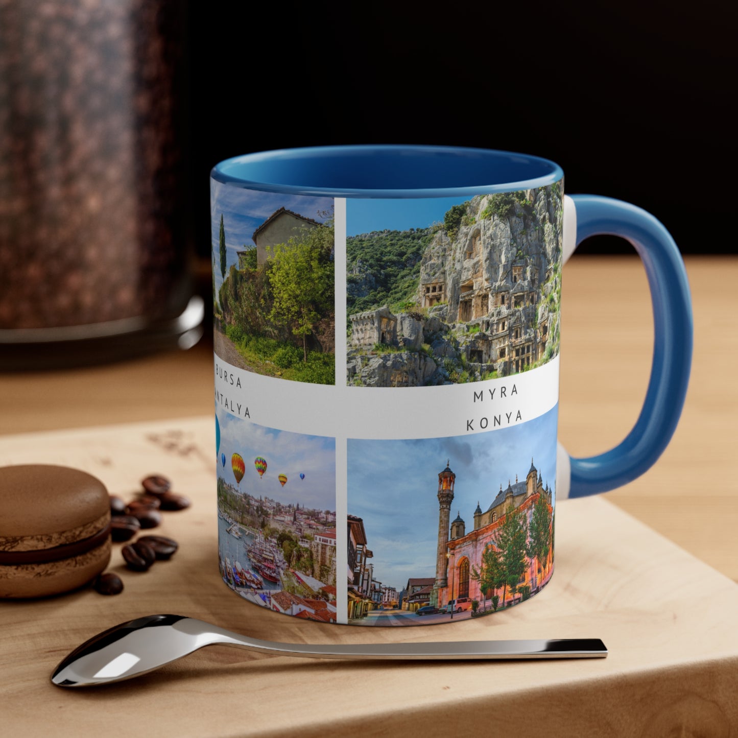 Turkey! This Travel Accent Coffee Mug is a part of a Travel Series for you to choose from. 11oz. Great as a gift or get one to enjoy yourself.