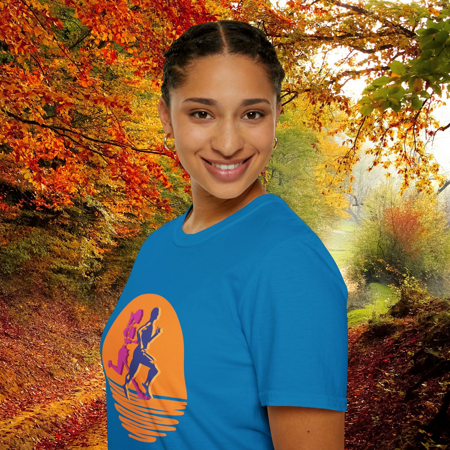 This vibrantly designed shirt for all those who love to run! This is a Unisex Softstyle T-Shirt.