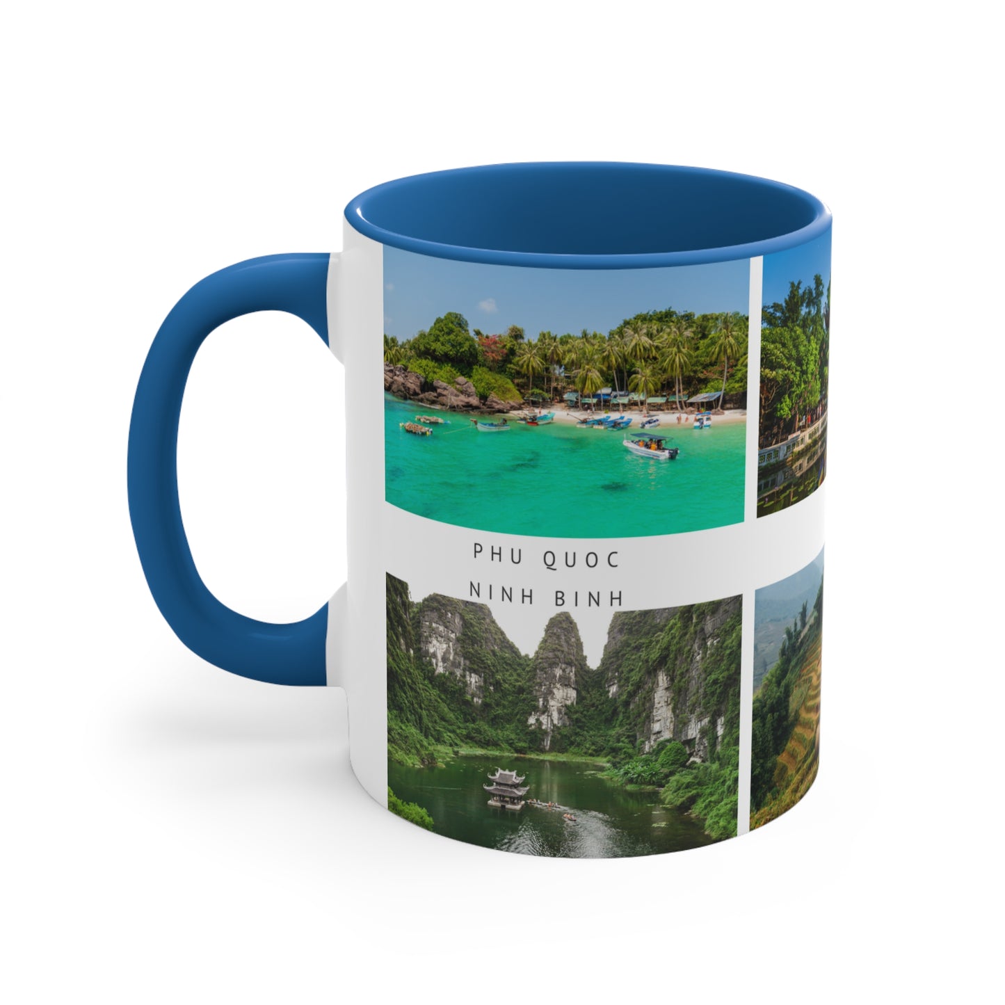 Vietnam! This Travel Accent Coffee Mug is a part of a Travel Series for you to choose from. 11oz. Great as a gift or get one to enjoy yourself.