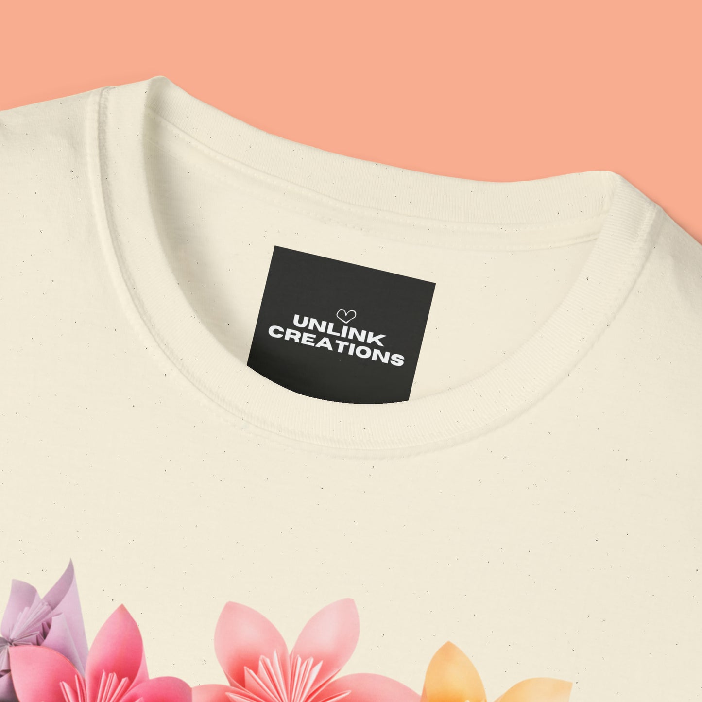 Our ability to “inspire hope” in others begins with us recognizing our ability to do so. Origami flowers go with this message on this Unisex Softstyle T-Shirt.