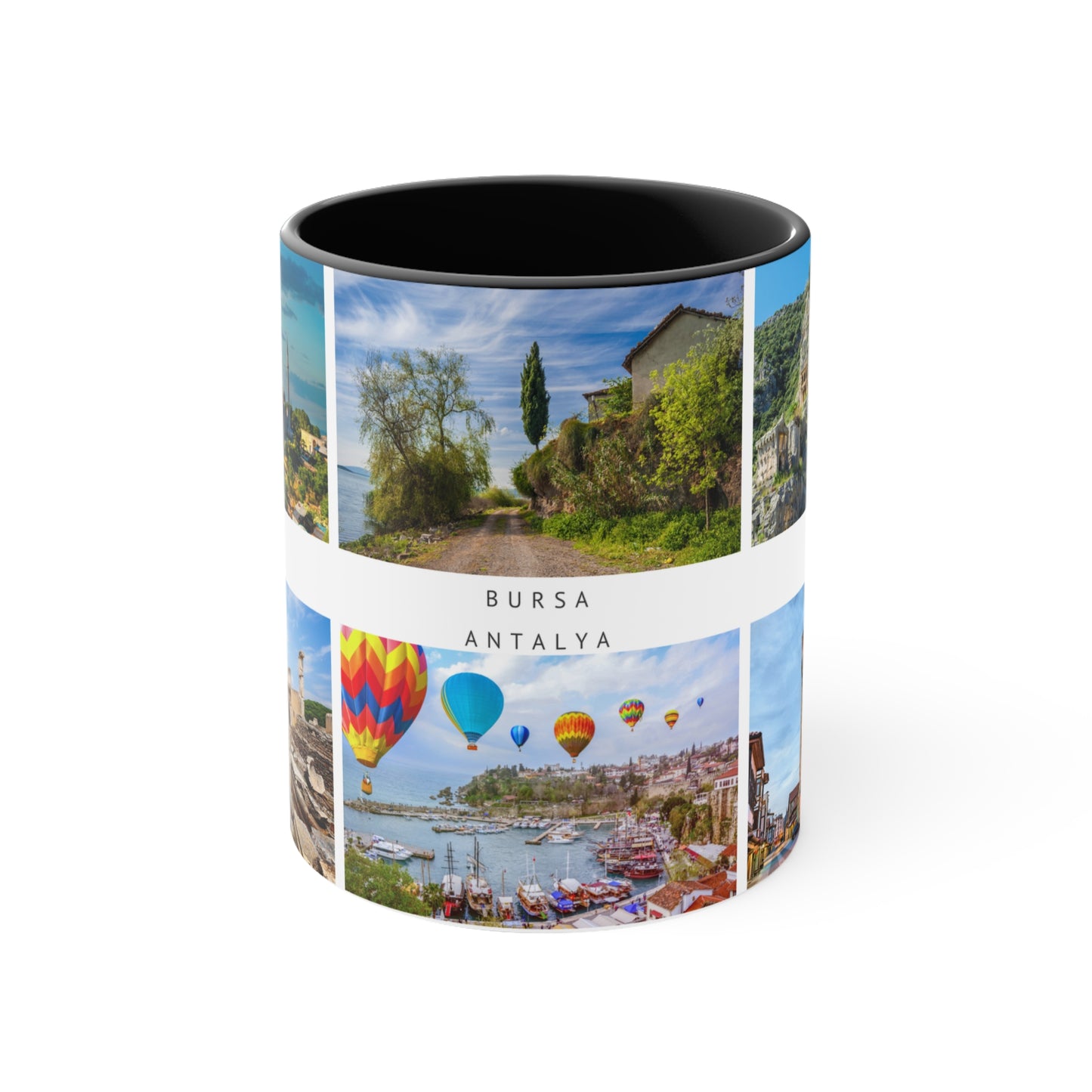 Turkey! This Travel Accent Coffee Mug is a part of a Travel Series for you to choose from. 11oz. Great as a gift or get one to enjoy yourself.