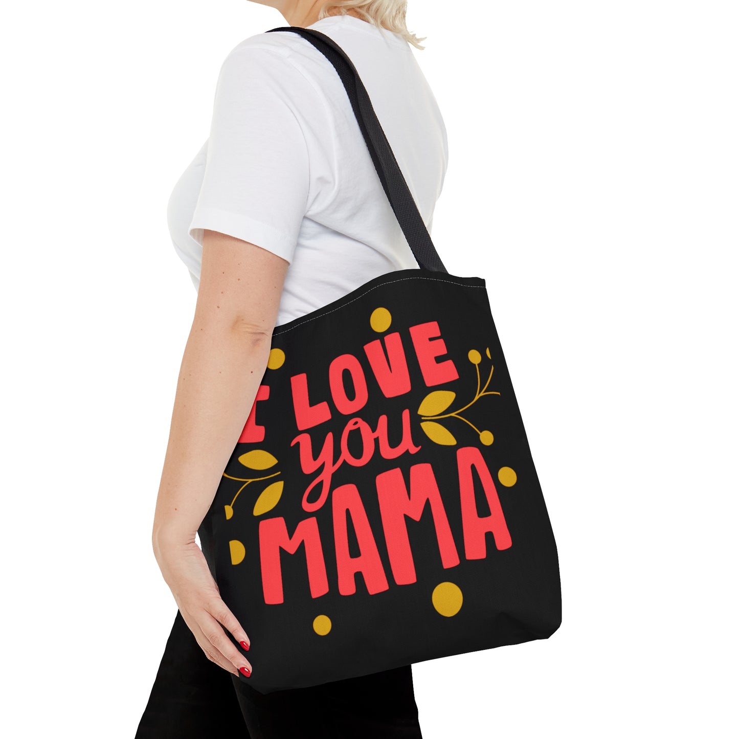 Let your Mama know you love her, don’t be shy. Make her day with this tote bag. Come in 3 sizes to meet her needs.