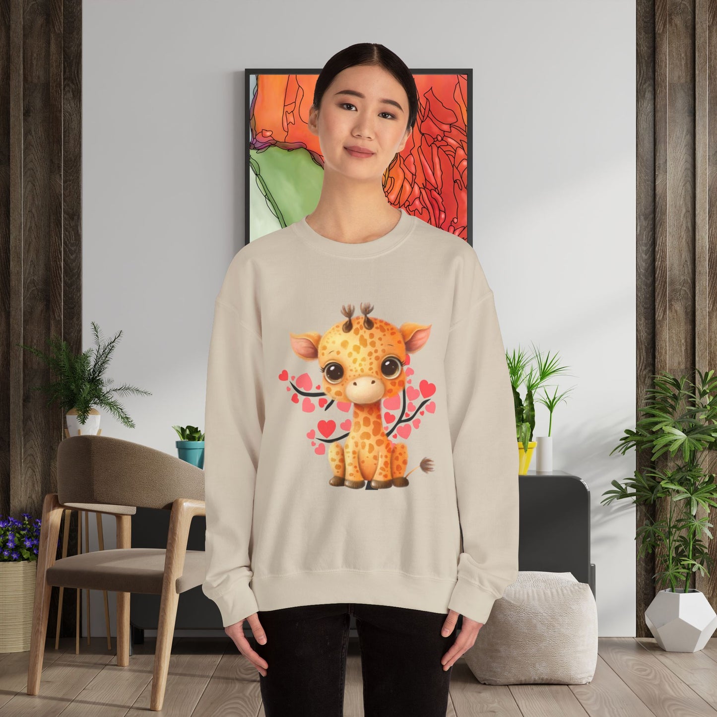 Love giraffes? Here’s the sweatshirt for you! Give the gift of this Unisex Heavy Blend™ Crewneck Sweatshirt or get one for yourself.