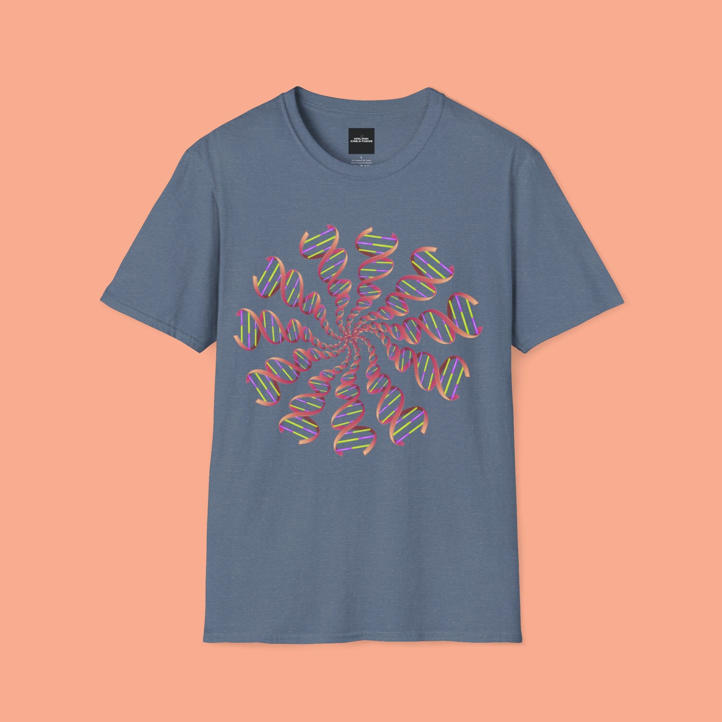 DNA inspired design Unisex Softstyle T-Shirt for you.