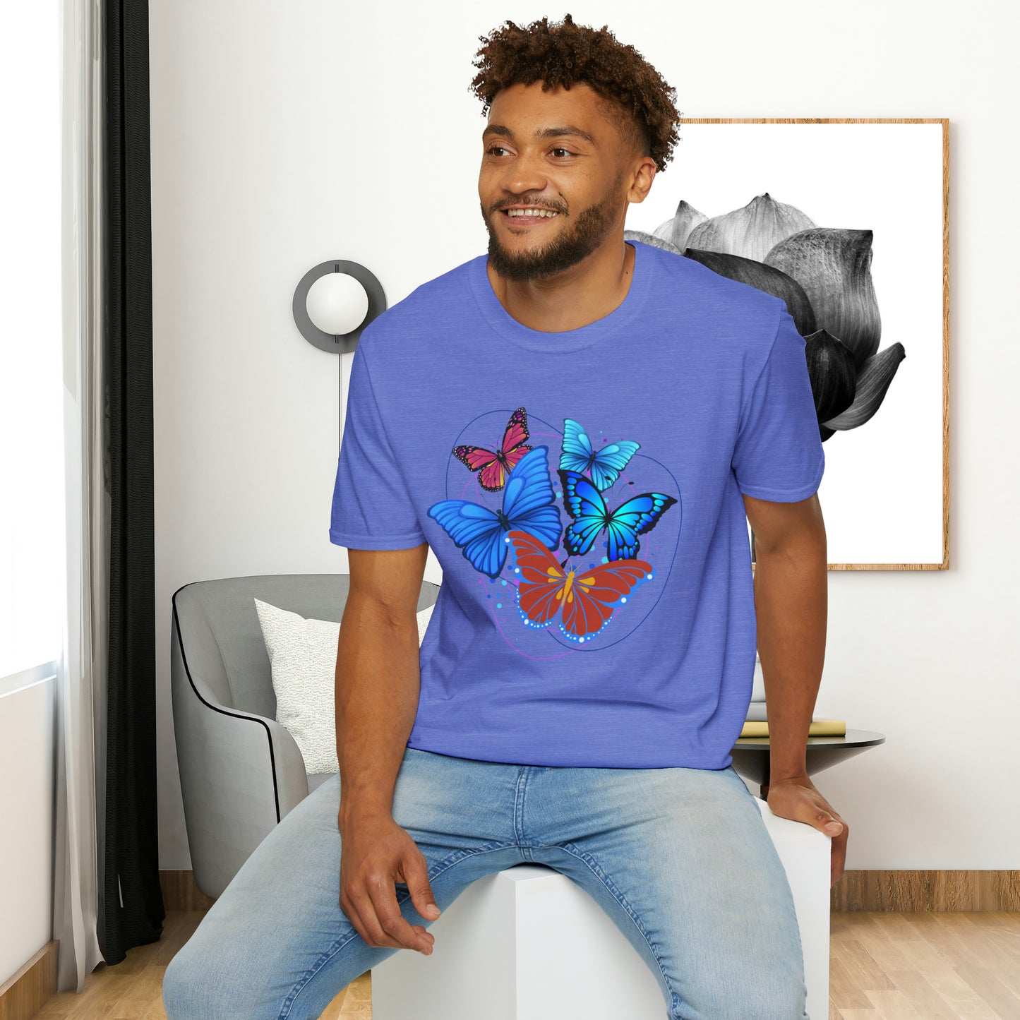 Butterflies are beautiful and fascinating! Over 17,500 recorded butterfly species. This Unisex Softstyle T-Shirt is for that butterfly lover.