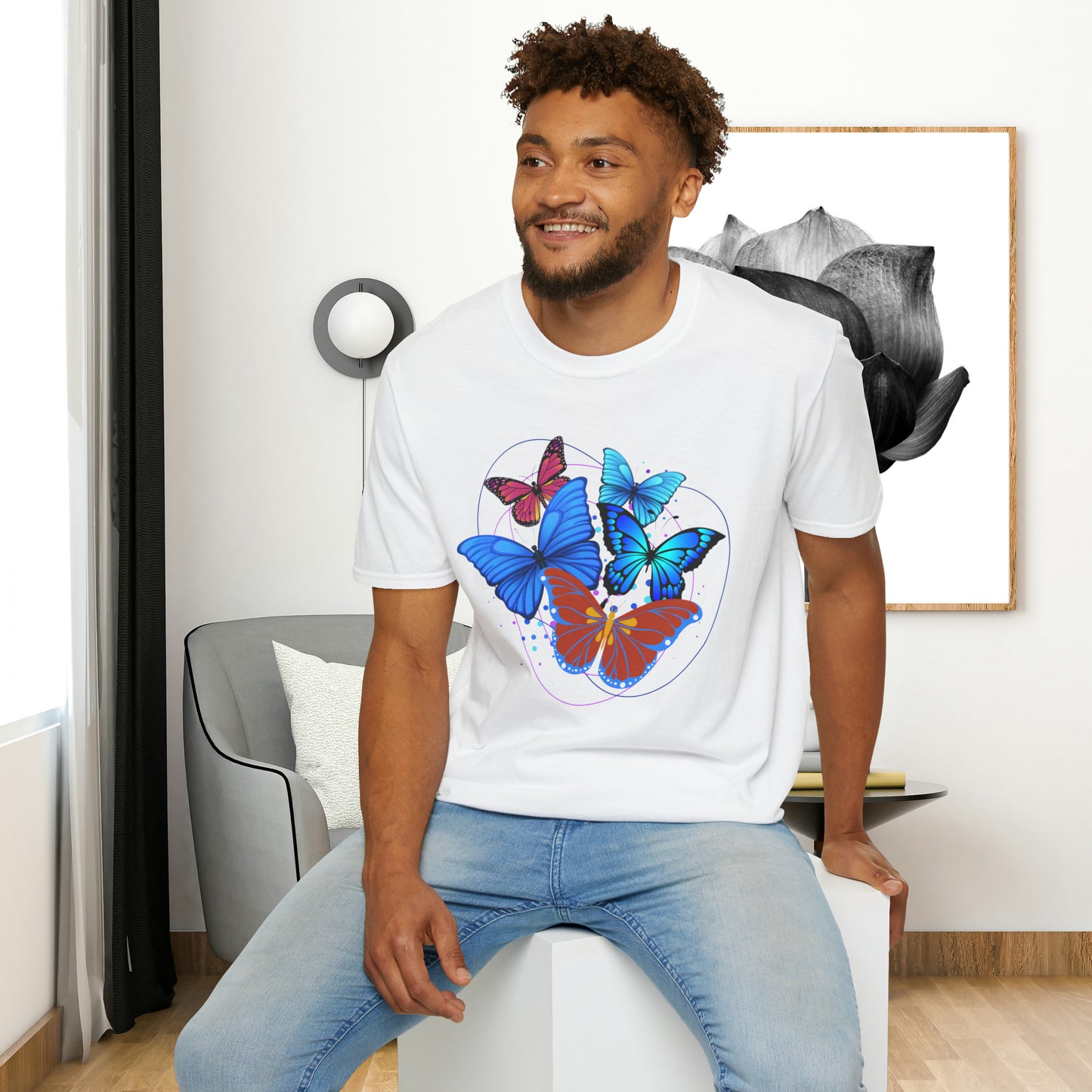 Butterflies are beautiful and fascinating! Over 17,500 recorded butterfly species. This Unisex Softstyle T-Shirt is for that butterfly lover.