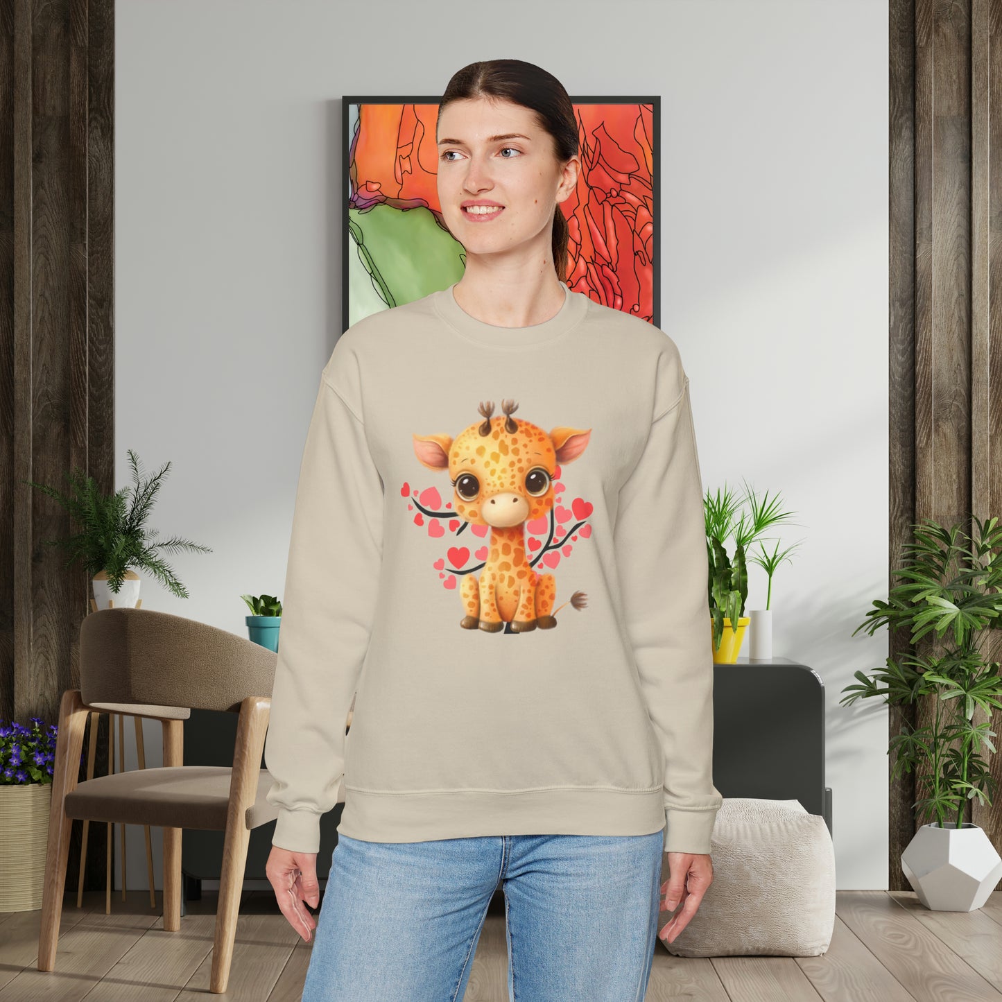 Love giraffes? Here’s the sweatshirt for you! Give the gift of this Unisex Heavy Blend™ Crewneck Sweatshirt or get one for yourself.