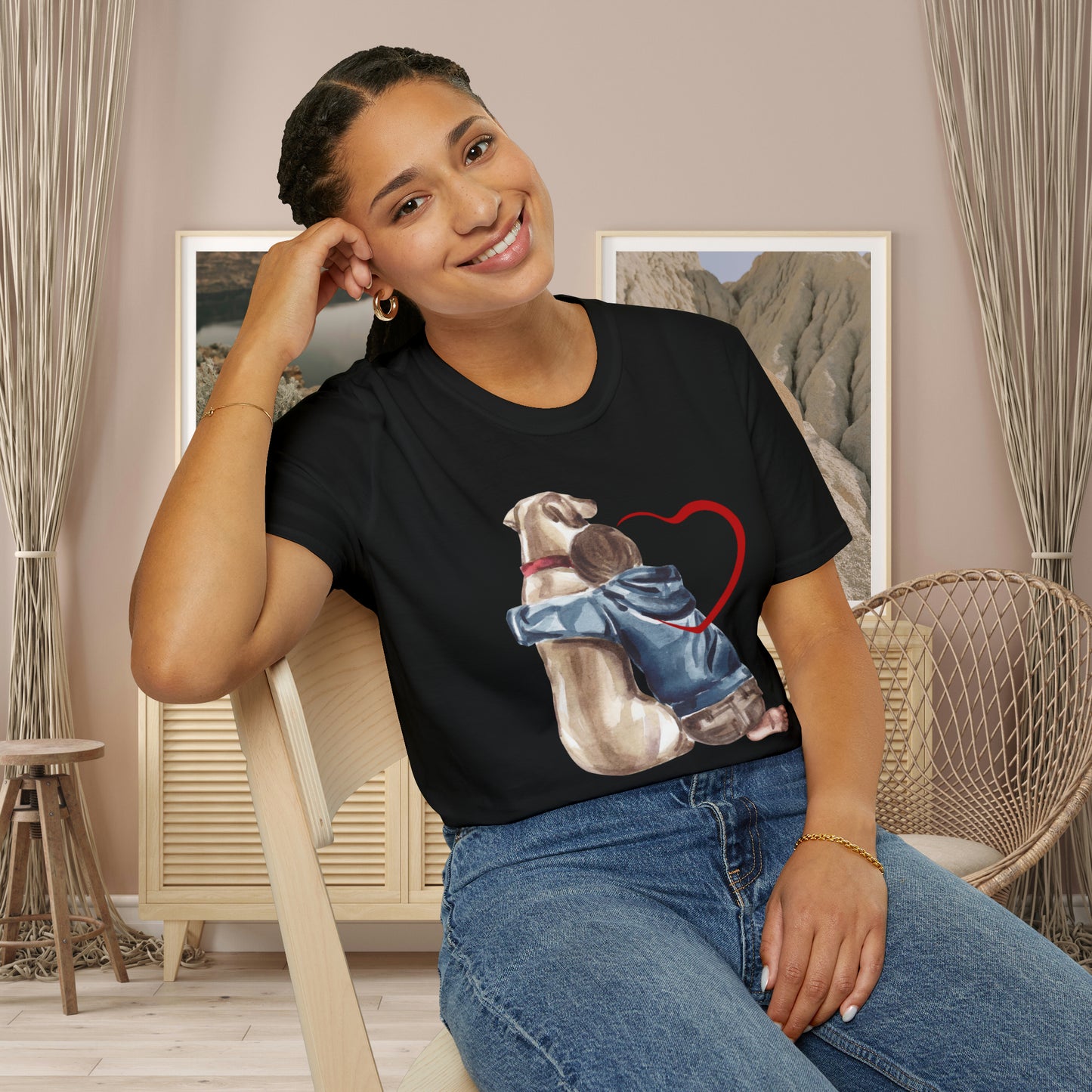 Unconditional love! This Tee celebrates the love we share with our furry friends! Unisex Softstyle T-Shirt is made for the dog lover in you.