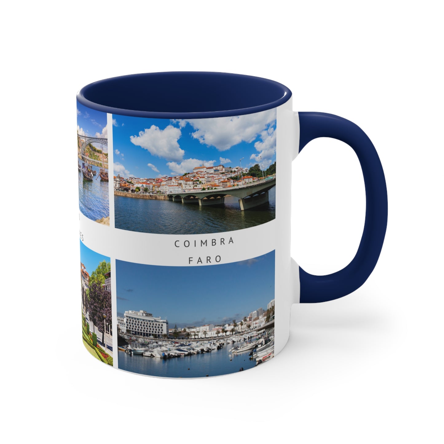 Portugal! This Travel Accent Coffee Mug is a part of a Travel Series for you to choose from. 11oz. Great as a gift or get one to enjoy yourself.