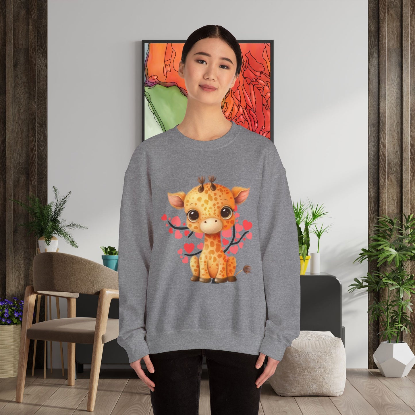 Love giraffes? Here’s the sweatshirt for you! Give the gift of this Unisex Heavy Blend™ Crewneck Sweatshirt or get one for yourself.