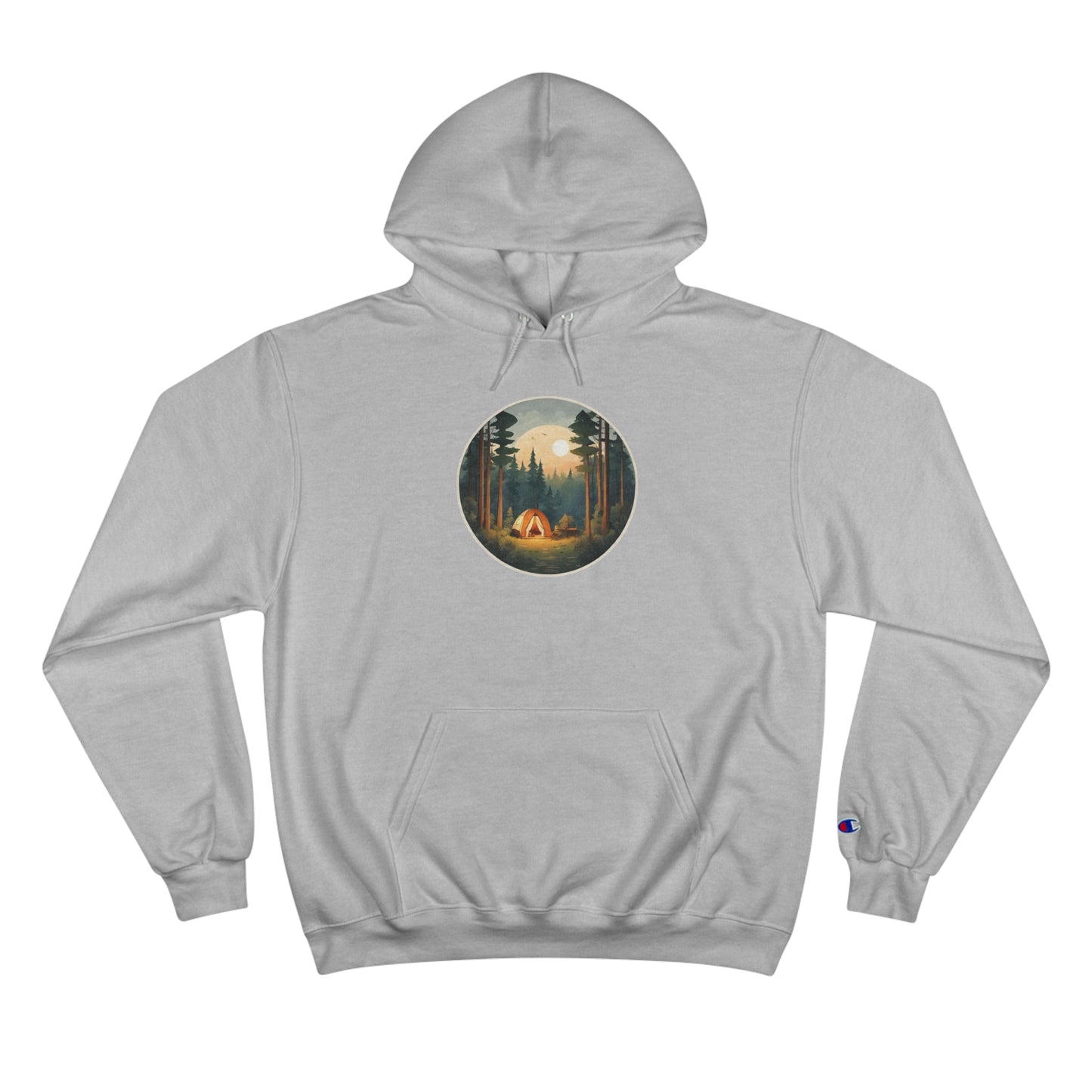 A design for those who are one with nature when they go camping with front and back designs! On this great Champion Hoodie. Enjoy!