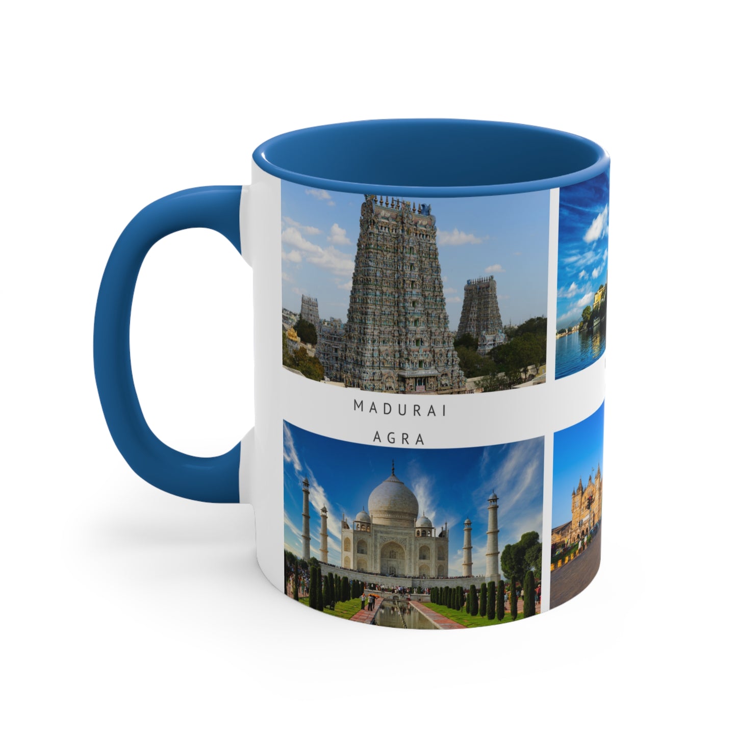 India! This Travel Accent Coffee Mug is a part of a Travel Series for you to choose from. 11oz. Great as a gift or get one to enjoy yourself.