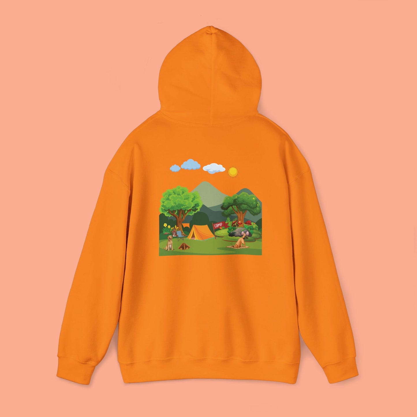 Fun Mountain Camping with the Doggies Unisex Hoodie