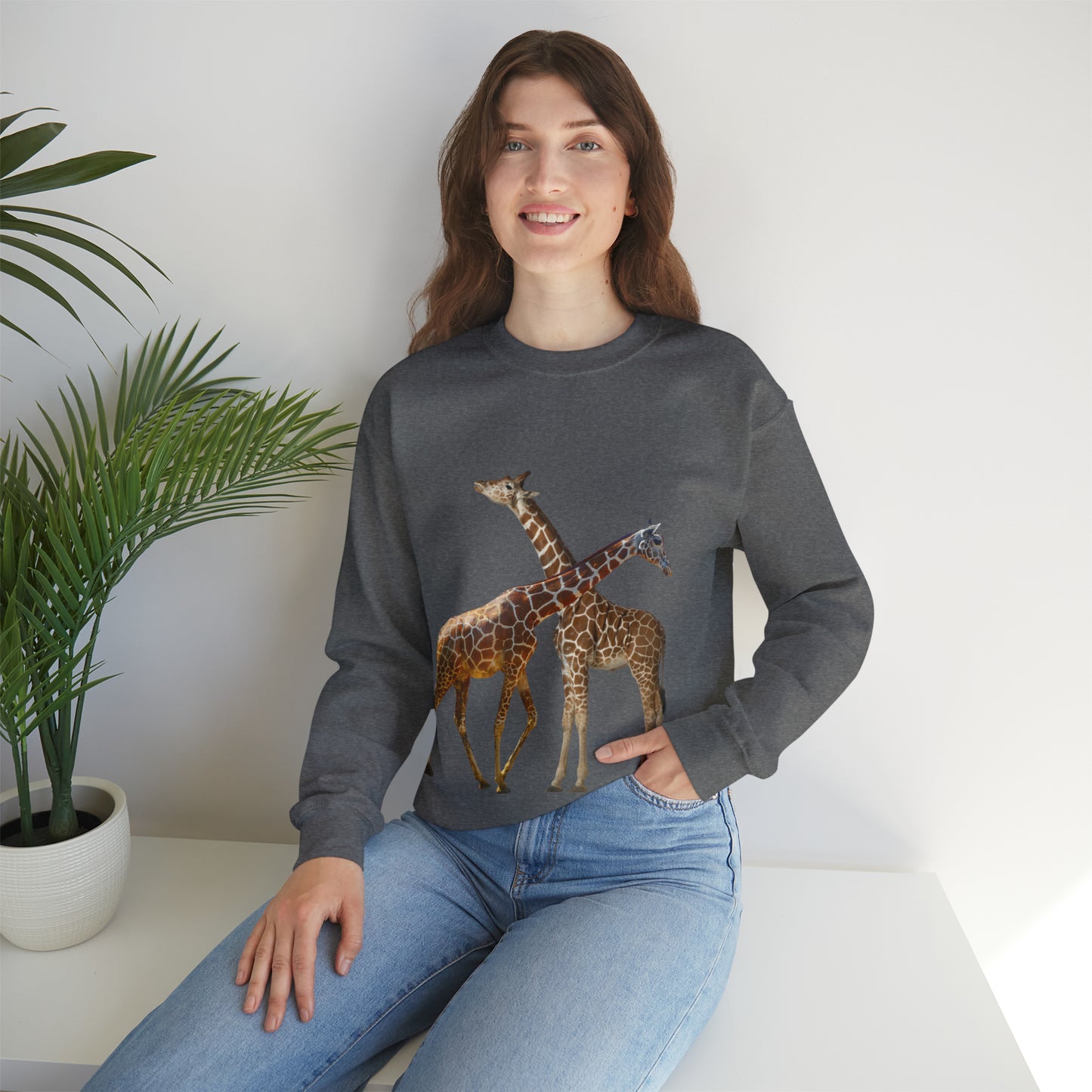 Love giraffes? Well here’s the sweatshirt for you! Give the gift of this Unisex Heavy Blend™ Crewneck Sweatshirt or get one for yourself.