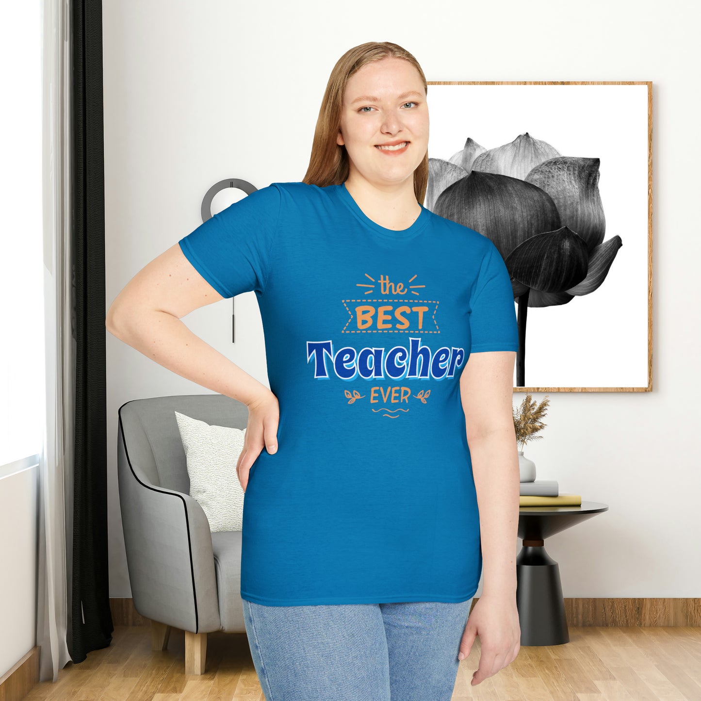 Celebrate and recognize “the best Teacher ever” with this Unisex Softstyle T-Shirt design. Great teachers make a tremendous positive difference in our society!