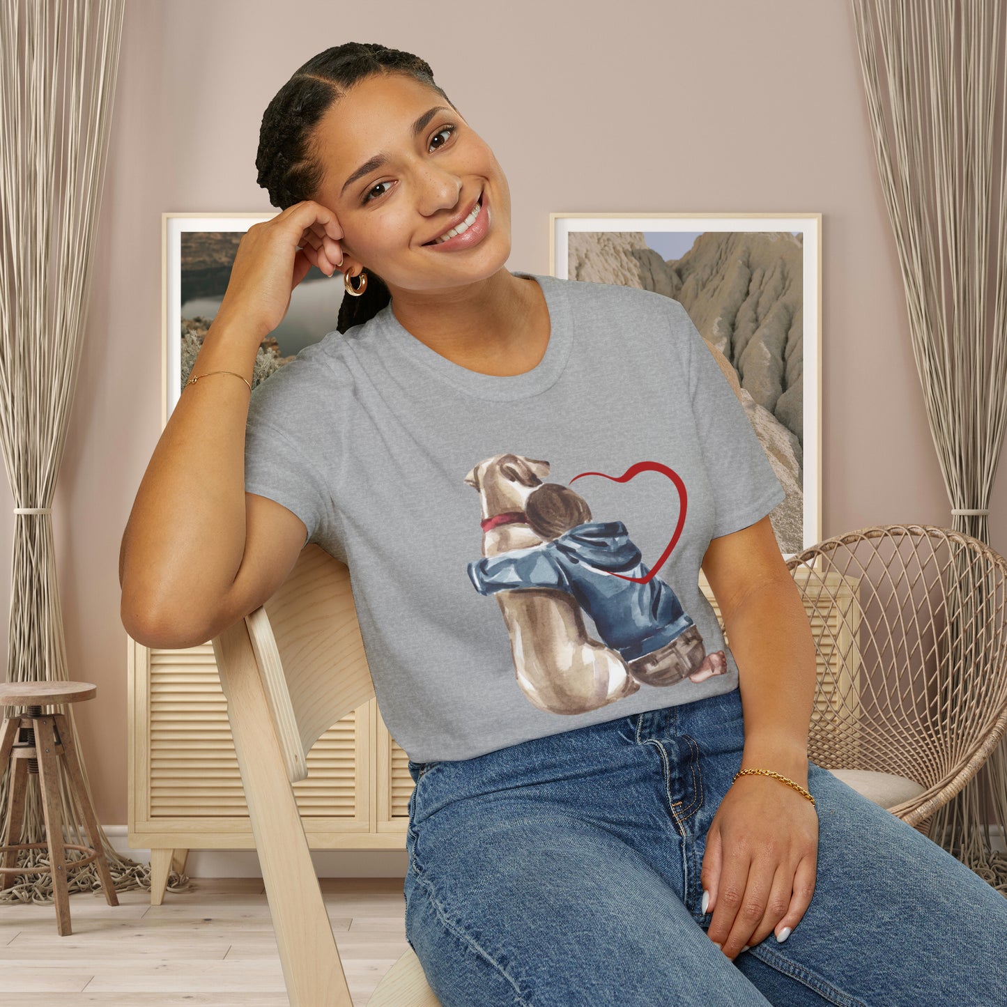 Unconditional love! This Tee celebrates the love we share with our furry friends! Unisex Softstyle T-Shirt is made for the dog lover in you.